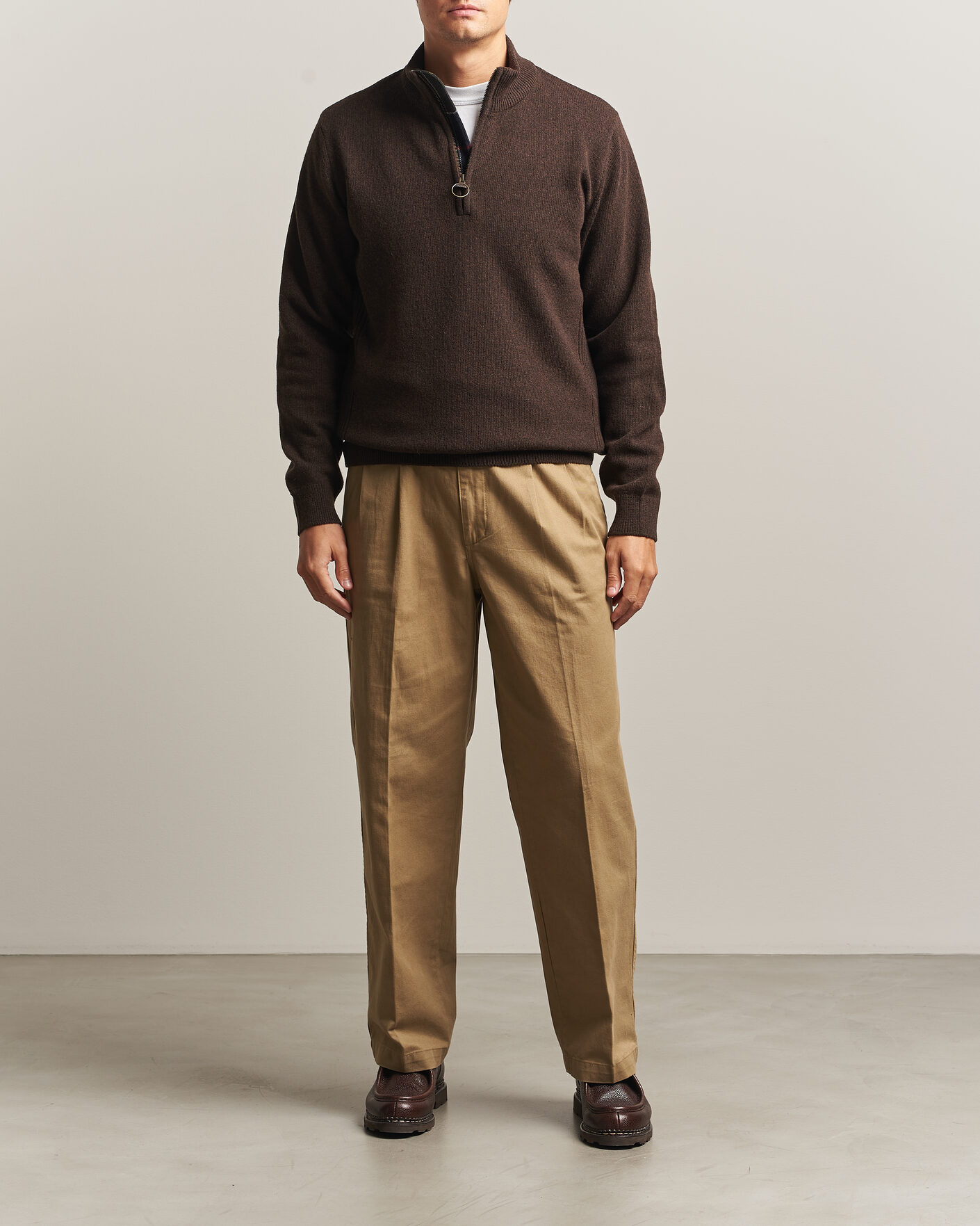 Mies | Puserot | Barbour Lifestyle | Holden Half Zip Dark Oak
