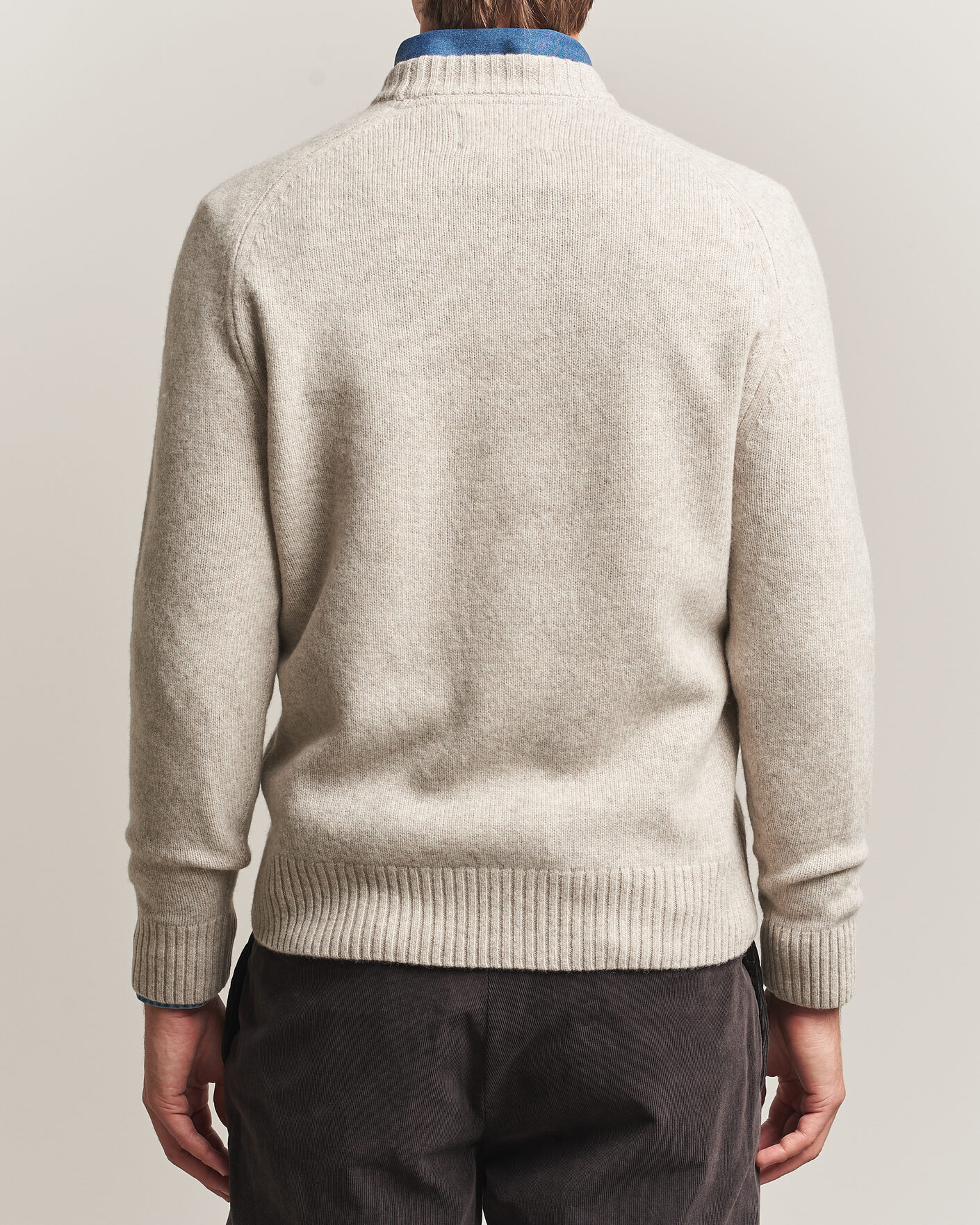 Mies | Puserot | Barbour Lifestyle | Newtown Lambswool Crewneck Light Grey Marl