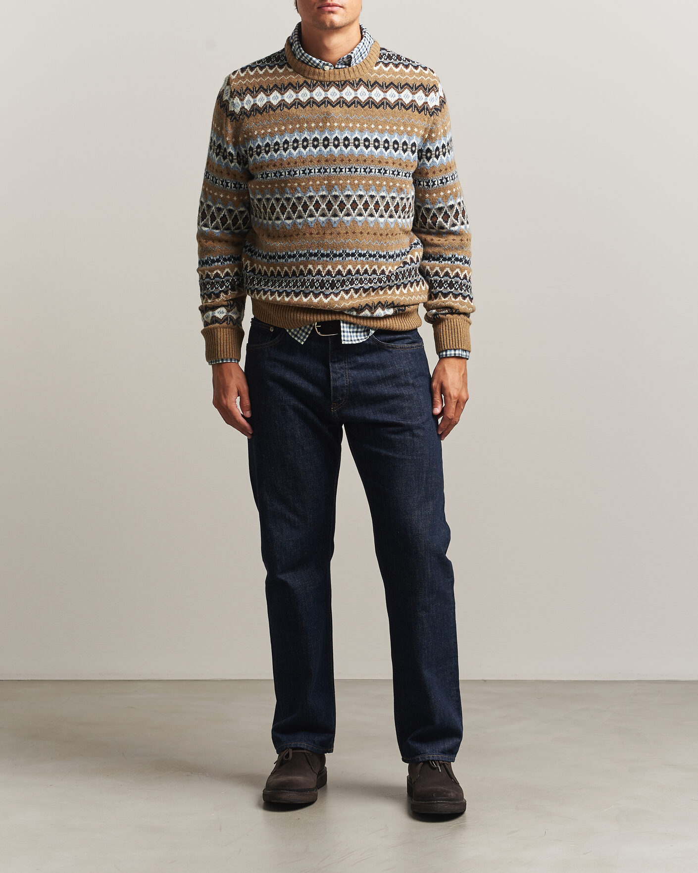 Mies | Puserot | Barbour Lifestyle | Case Fairisle Crew Trench