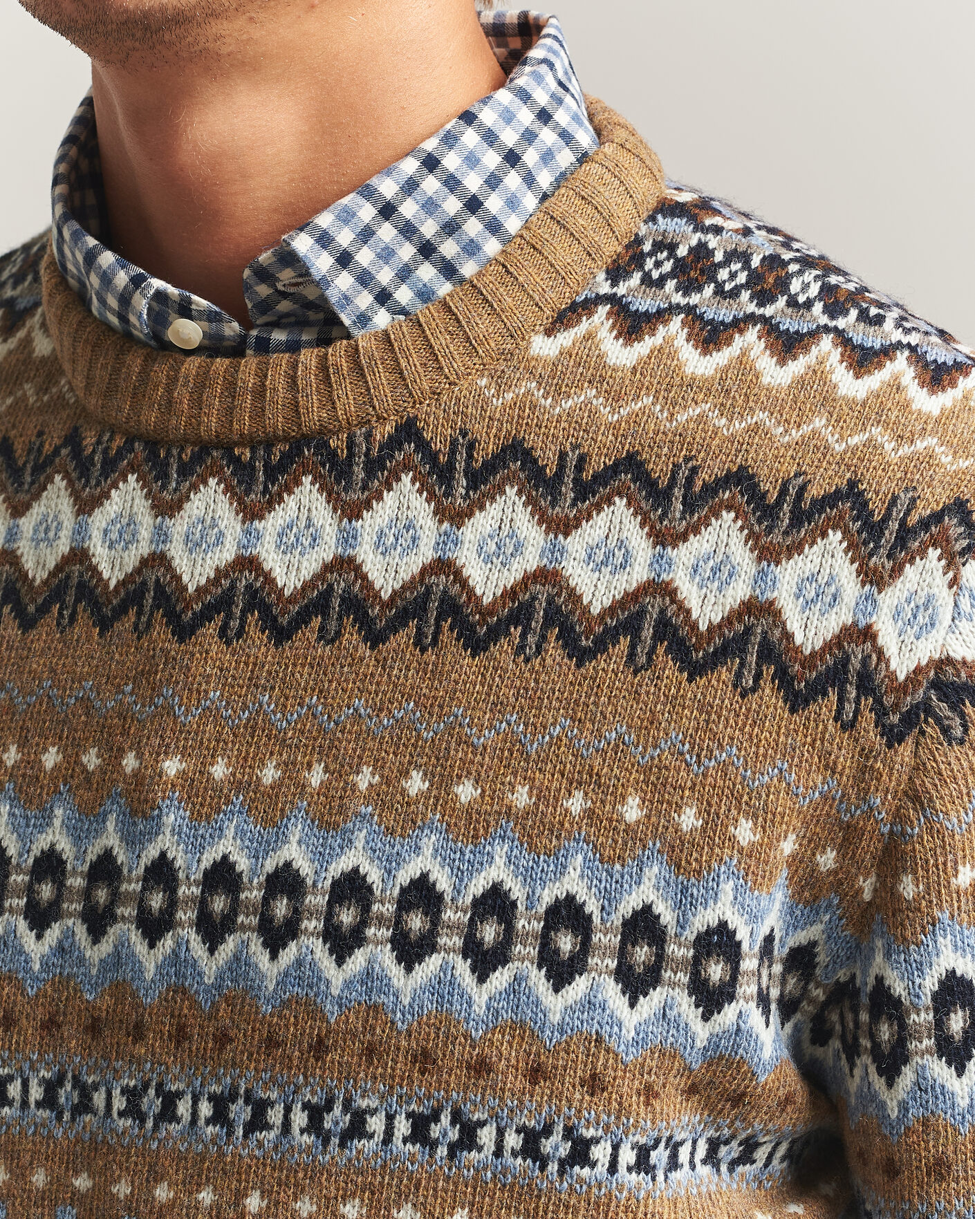 Mies | Puserot | Barbour Lifestyle | Case Fairisle Crew Trench