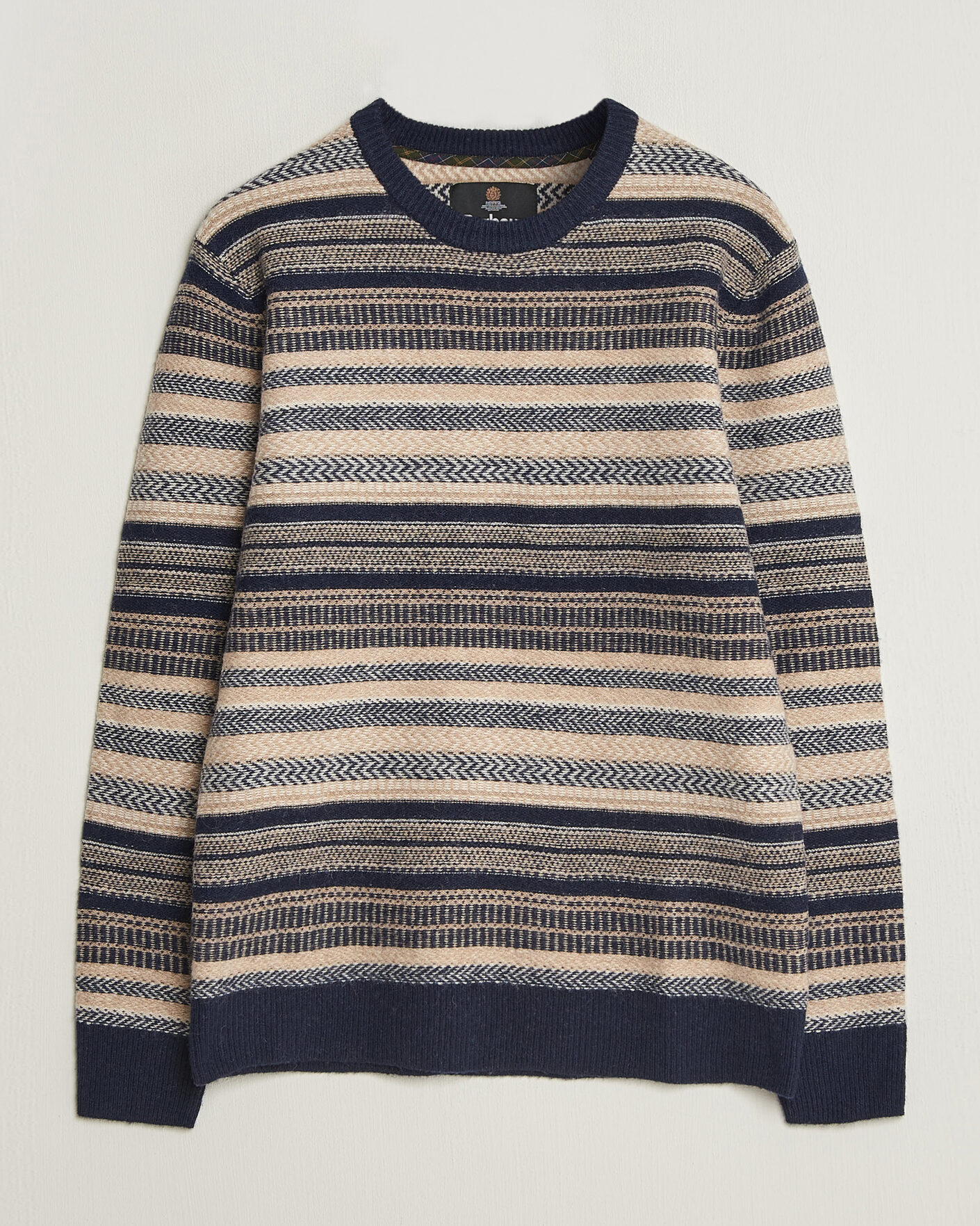 Mies | Puserot | Barbour Lifestyle | Histed Fairisle Crew Navy
