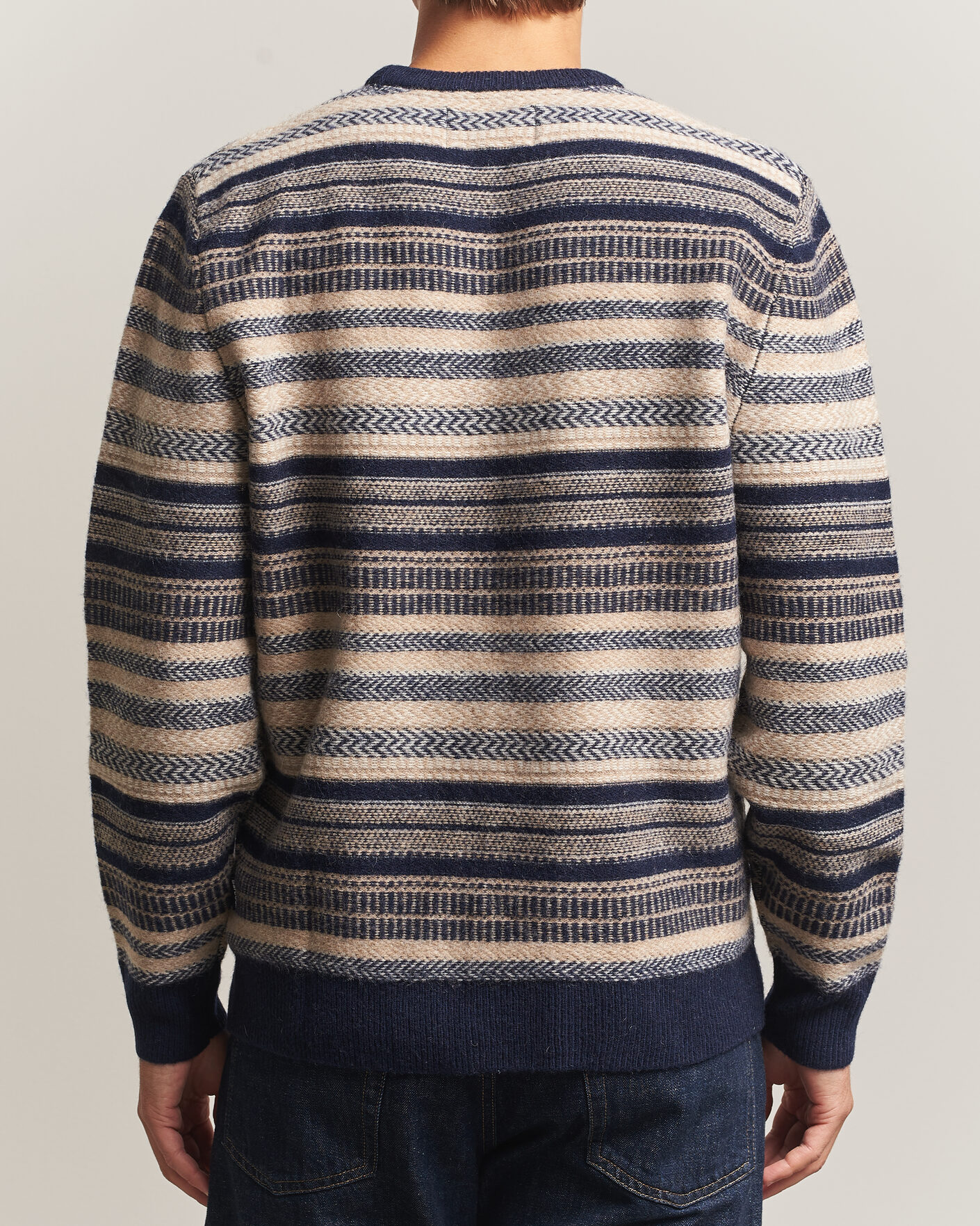 Mies | Puserot | Barbour Lifestyle | Histed Fairisle Crew Navy