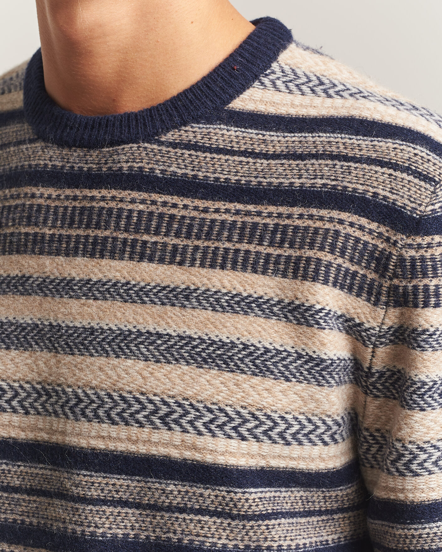 Mies | Puserot | Barbour Lifestyle | Histed Fairisle Crew Navy