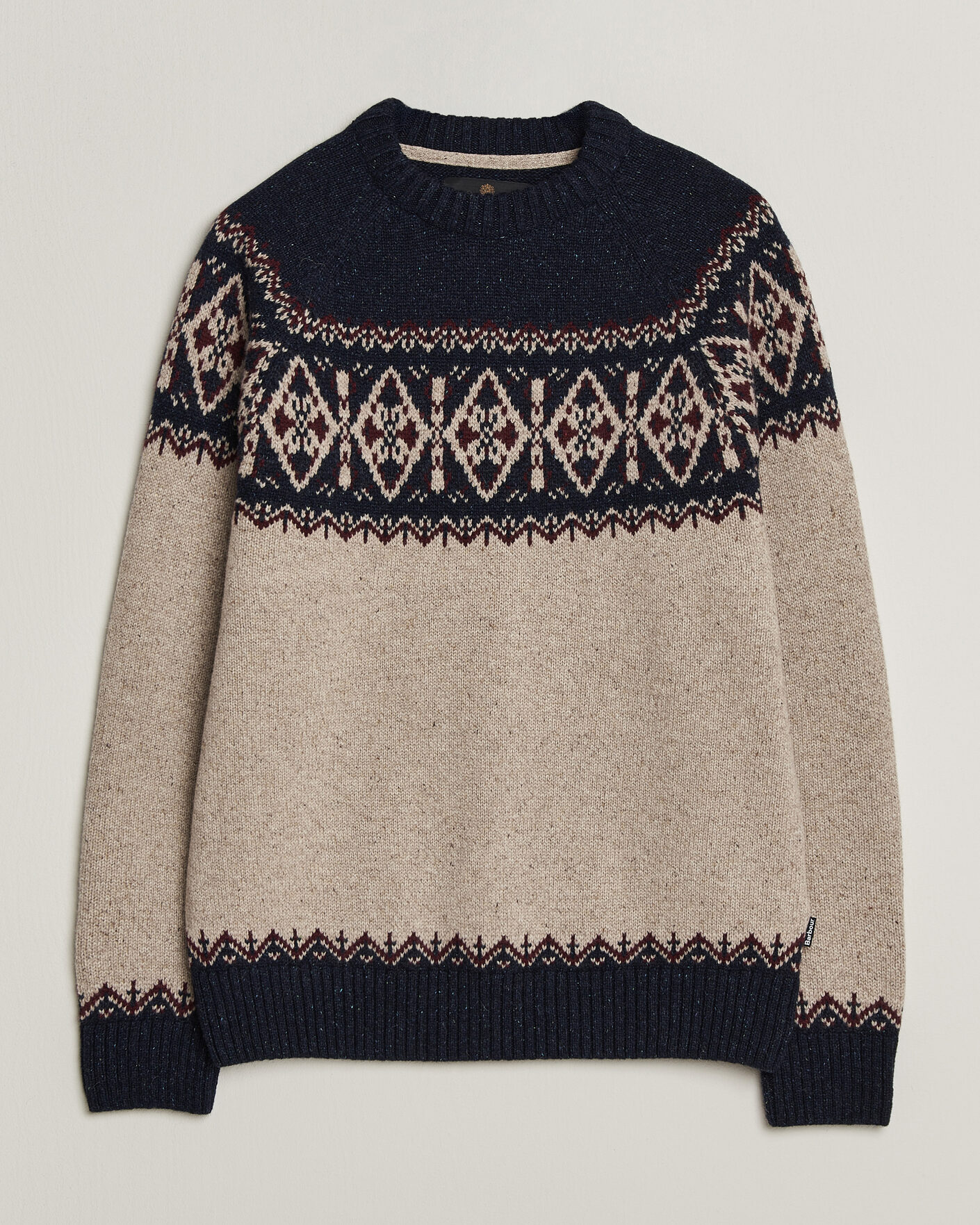 Mies | Puserot | Barbour Lifestyle | Tisbury Fairisle Crew Navy