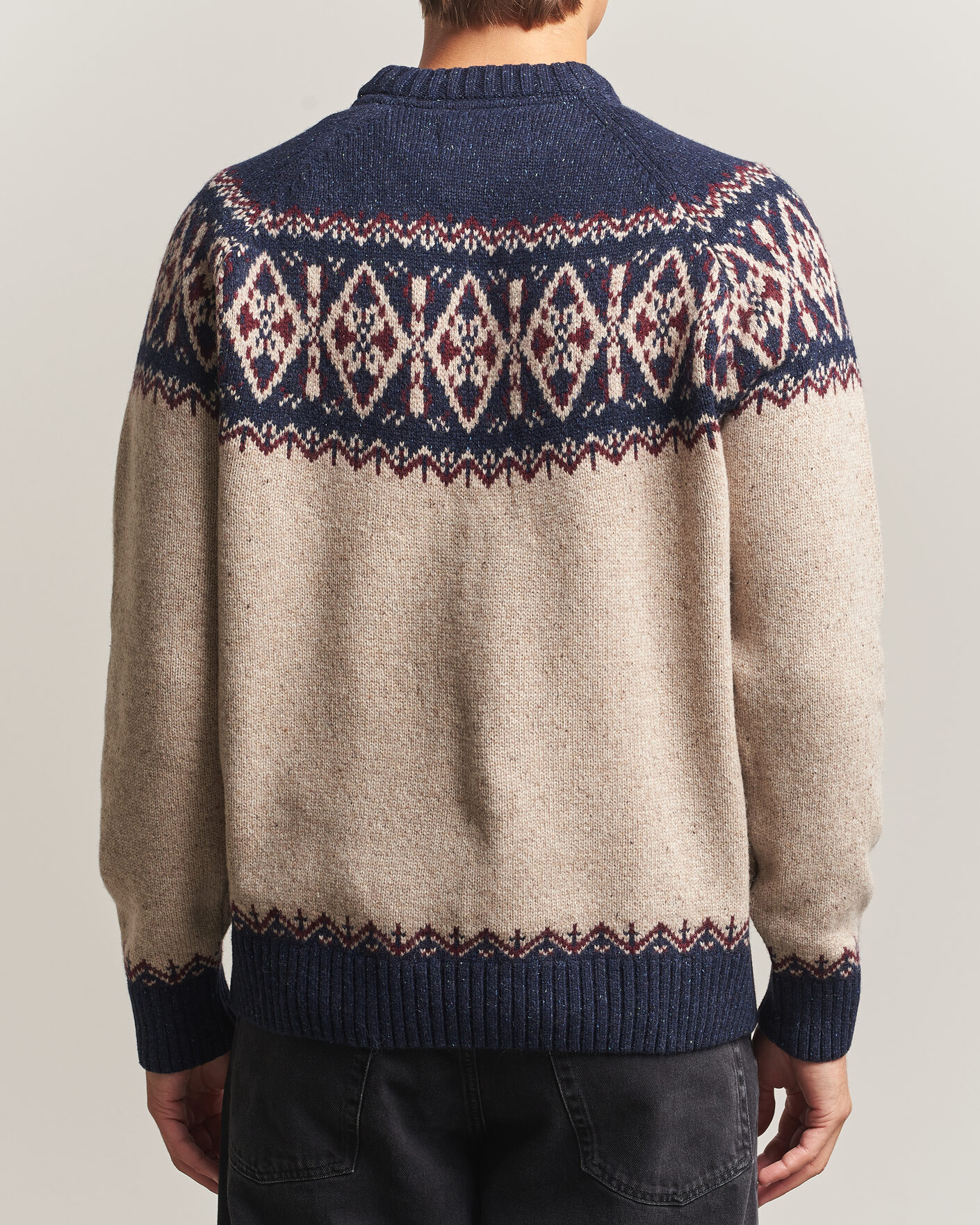 Mies | Puserot | Barbour Lifestyle | Tisbury Fairisle Crew Navy