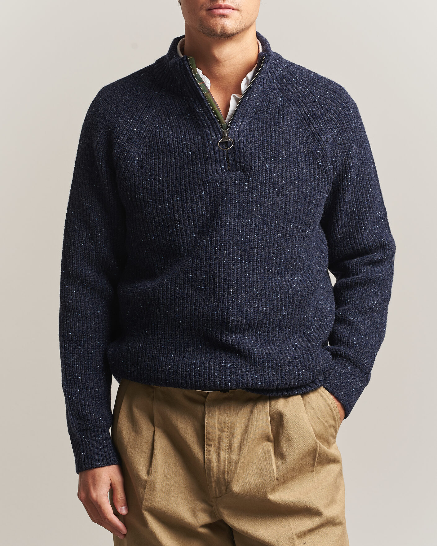 Mies | Puserot | Barbour Lifestyle | Essentials Donegal Half Zip Navy