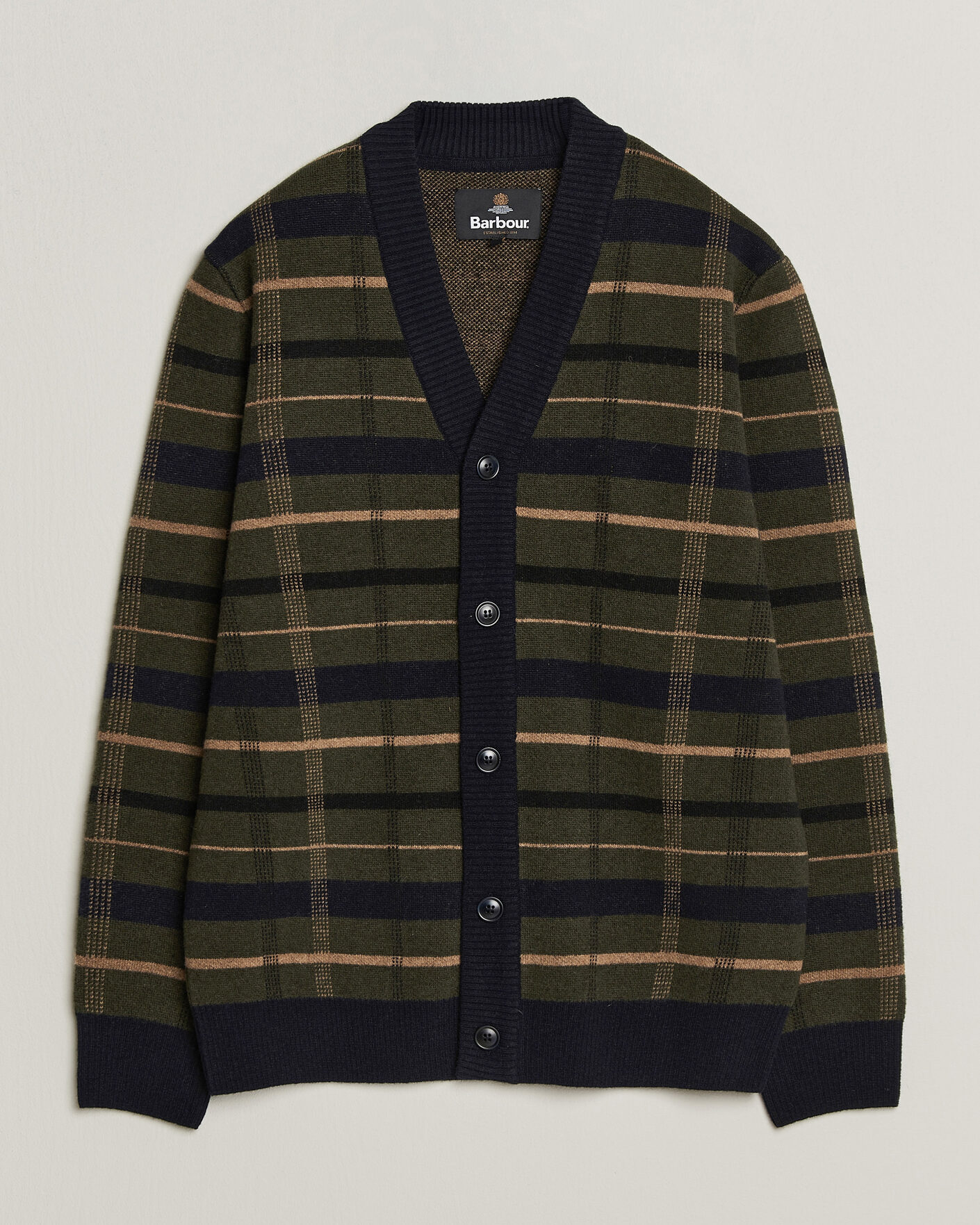 Mies | Puserot | Barbour Lifestyle | Kane Knitted Cardigan Navy