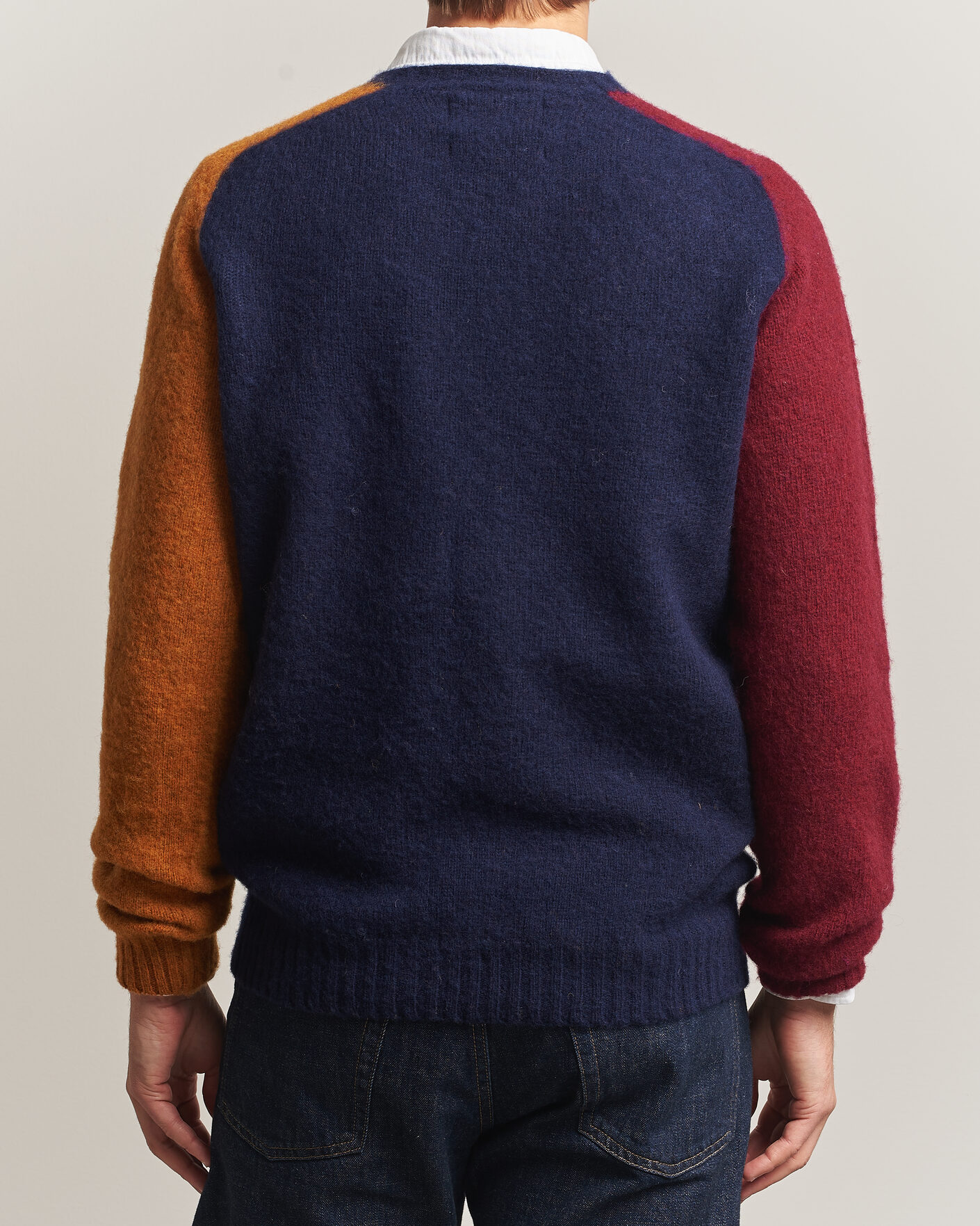Mies | Puserot | Barbour Lifestyle | Scottish Made Block Colour Crew Navy