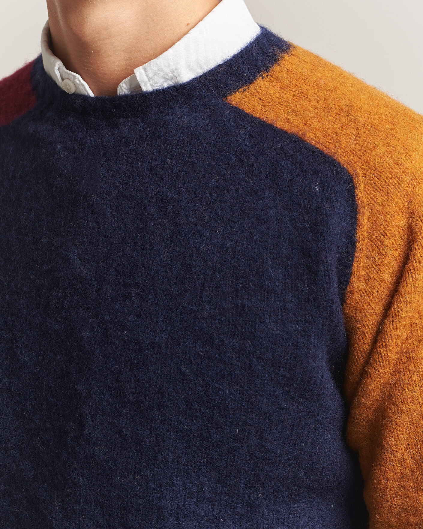 Mies | Puserot | Barbour Lifestyle | Scottish Made Block Colour Crew Navy