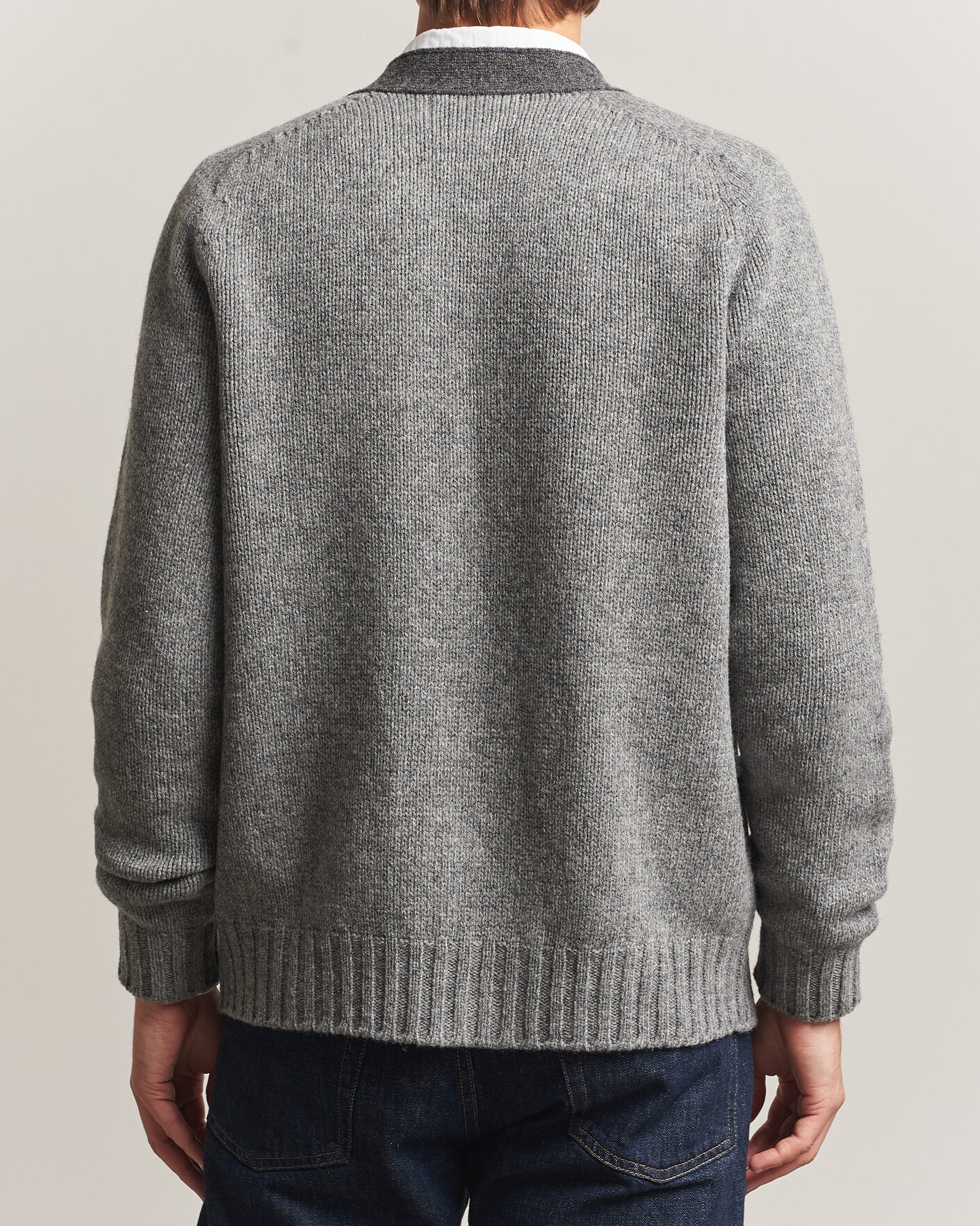 Mies | Puserot | Barbour Lifestyle | Scottish Made Knitted Cardigan Grey Marl