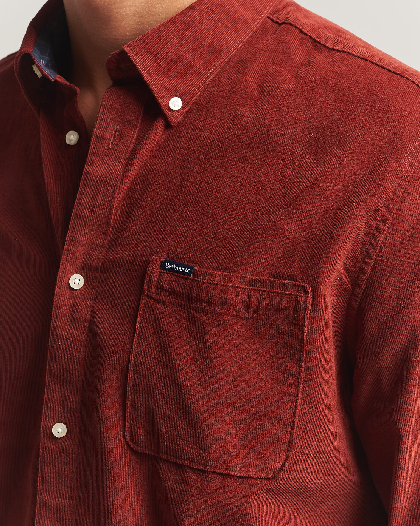 Mies | Kauluspaidat | Barbour Lifestyle | Ramsey Corduroy Shirt Russet Brown