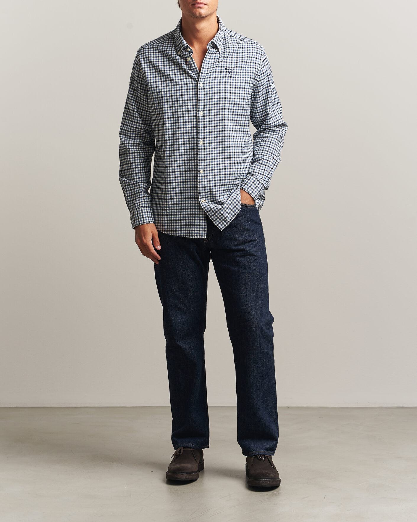 Mies | Kauluspaidat | Barbour Lifestyle | Flannel Check Shirt Shadow Classic