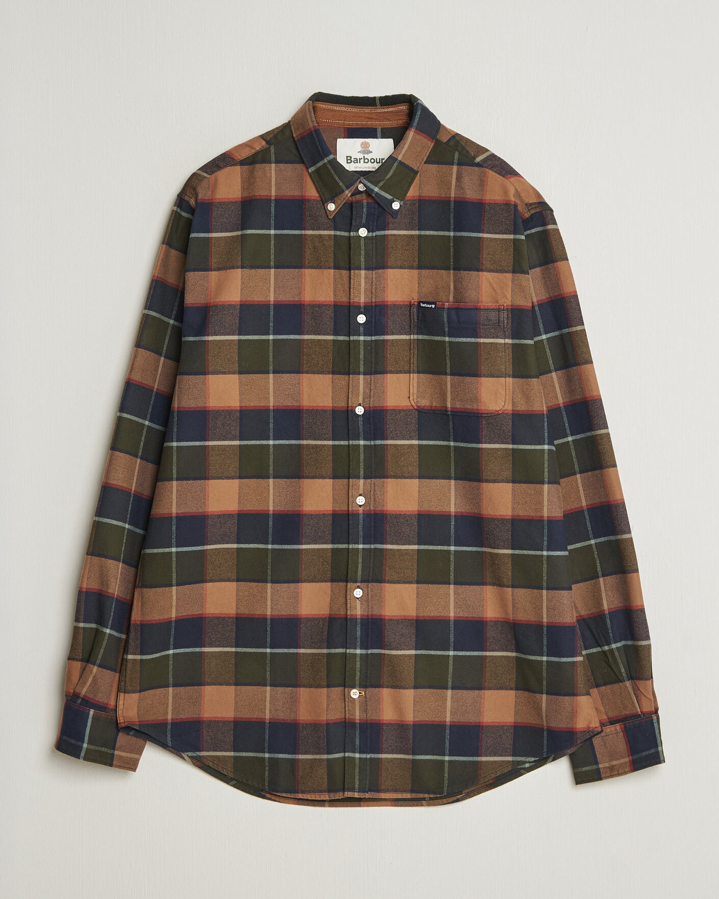 Mies | Kauluspaidat | Barbour Lifestyle | Valey Flannel Check Shirt Olive