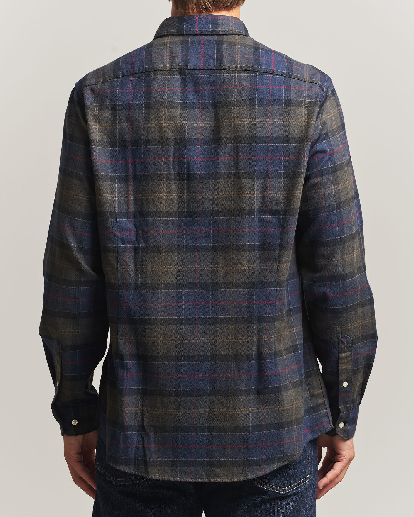 Mies | Kauluspaidat | Barbour Lifestyle | Finkle Gingham Flannel Shirt Navy