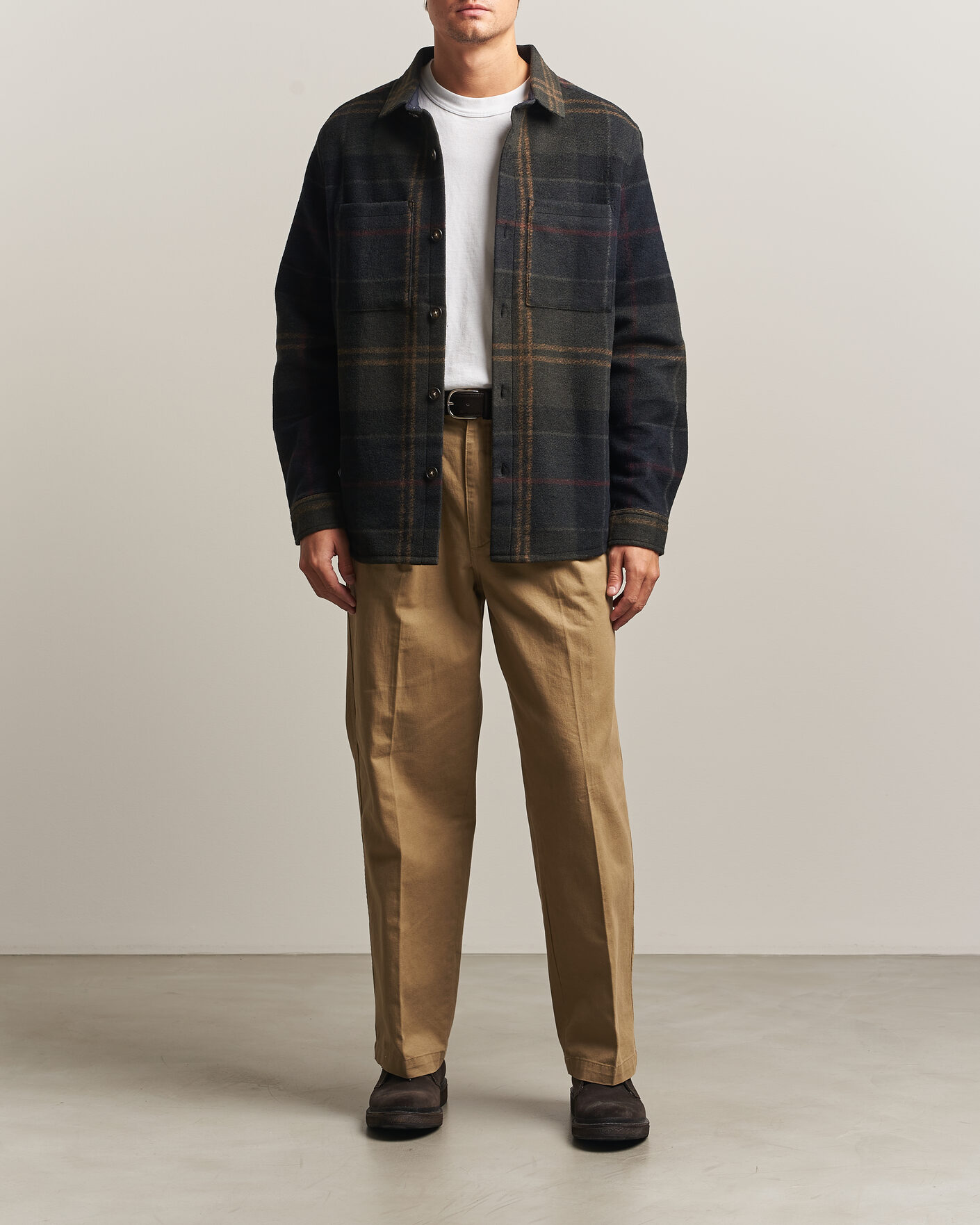 Mies | Kauluspaidat | Barbour Lifestyle | Woodlane Brushed Check Overshirt Shadow Classic