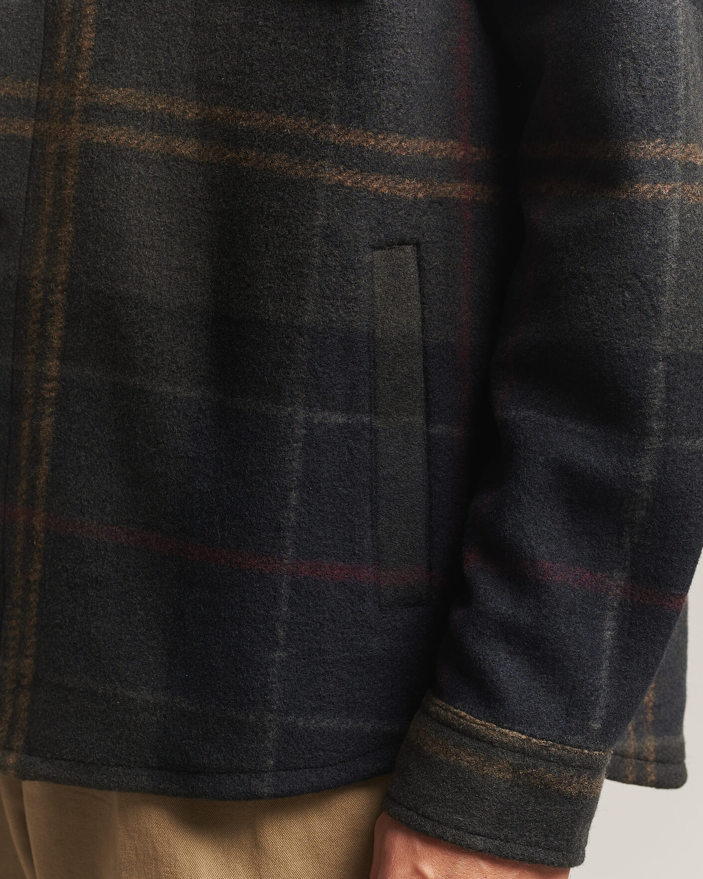 Mies | Kauluspaidat | Barbour Lifestyle | Woodlane Brushed Check Overshirt Shadow Classic