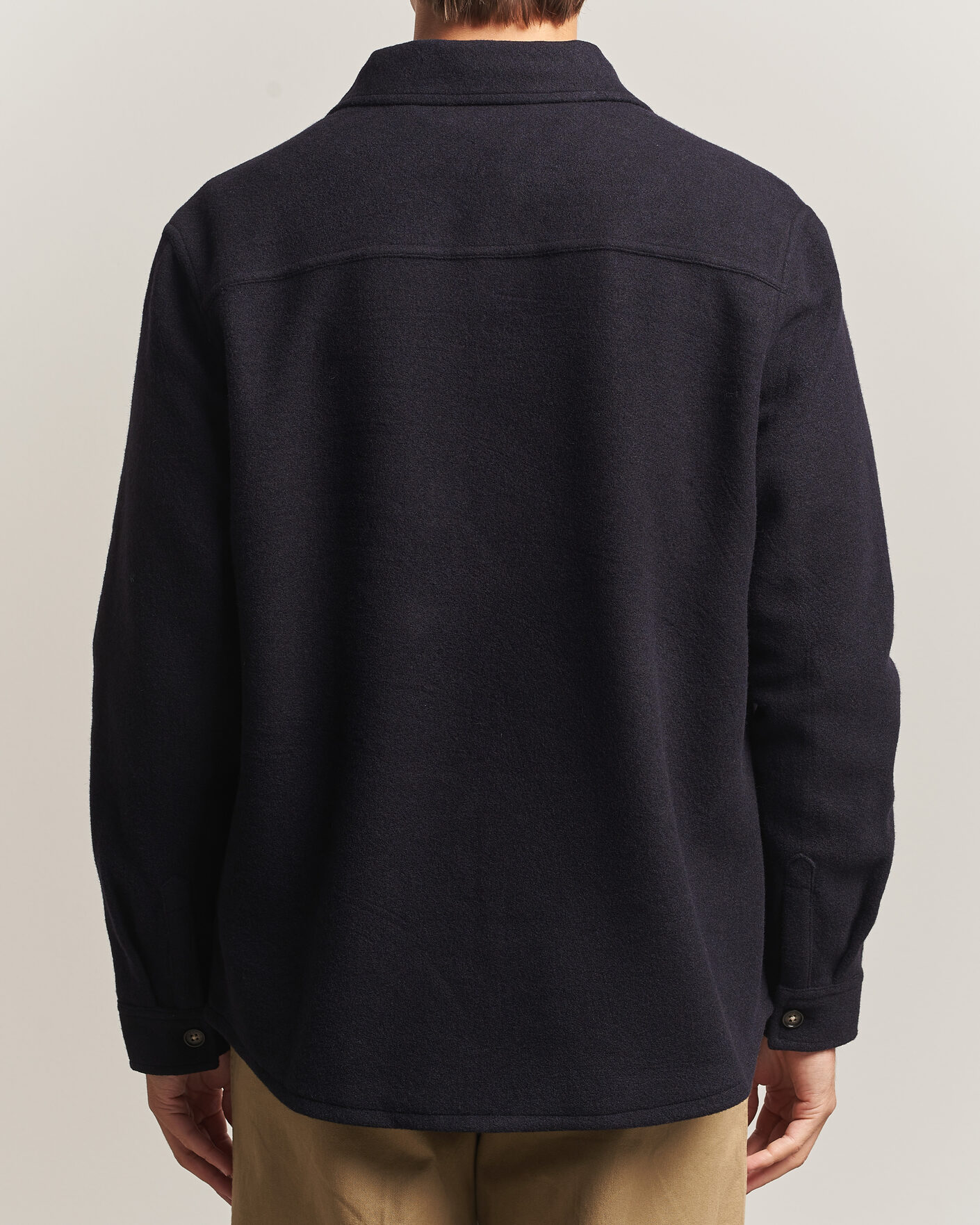 Mies | Kauluspaidat | Barbour Lifestyle | Marltown Tailored Wool Blend Overshirt Navy