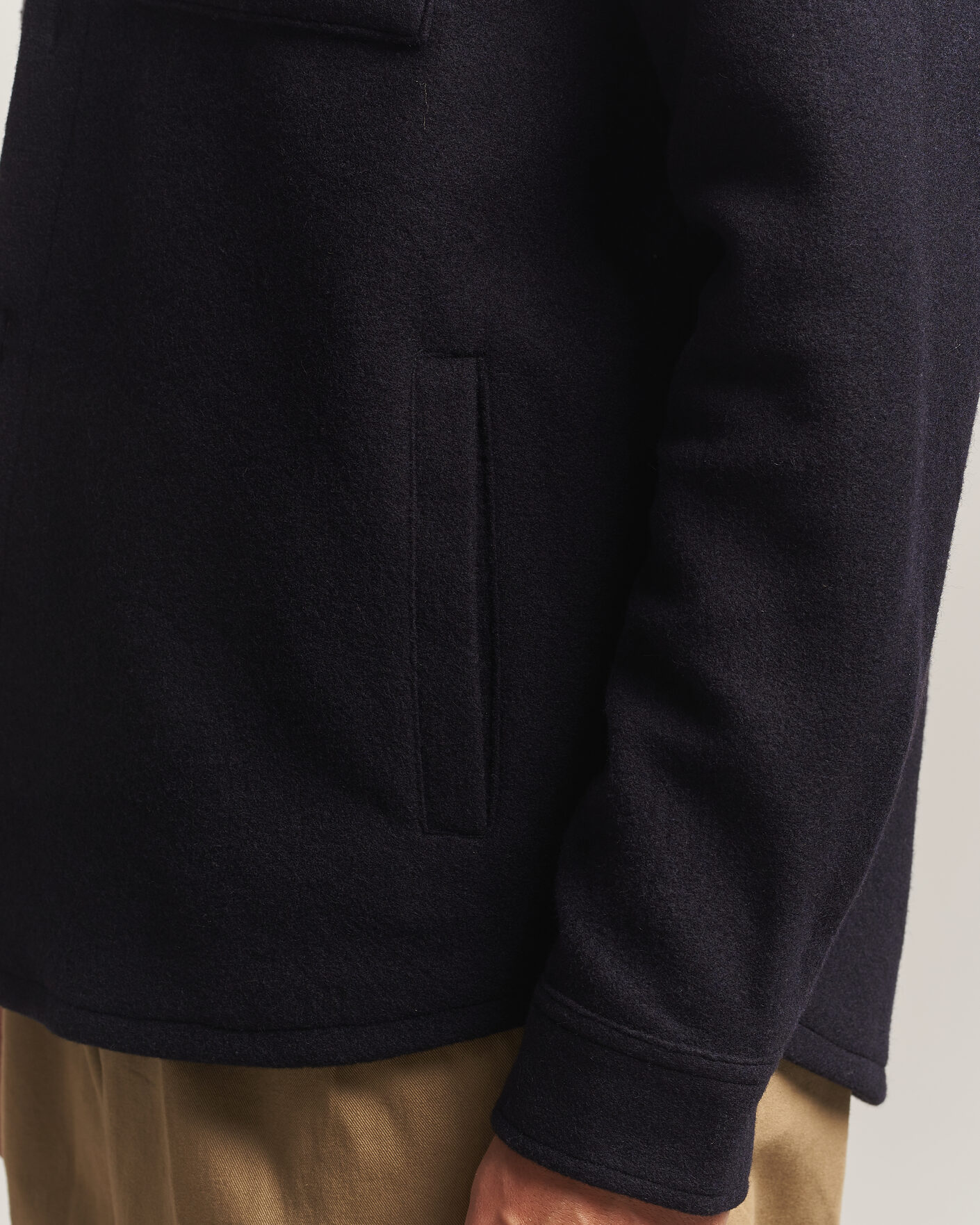 Mies | Kauluspaidat | Barbour Lifestyle | Marltown Tailored Wool Blend Overshirt Navy