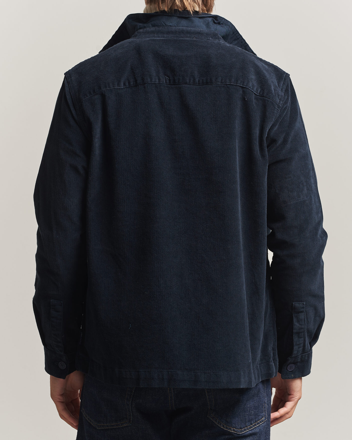 Mies | Kauluspaidat | Barbour Lifestyle | Tartan Trimed Cord Overshirt Navy
