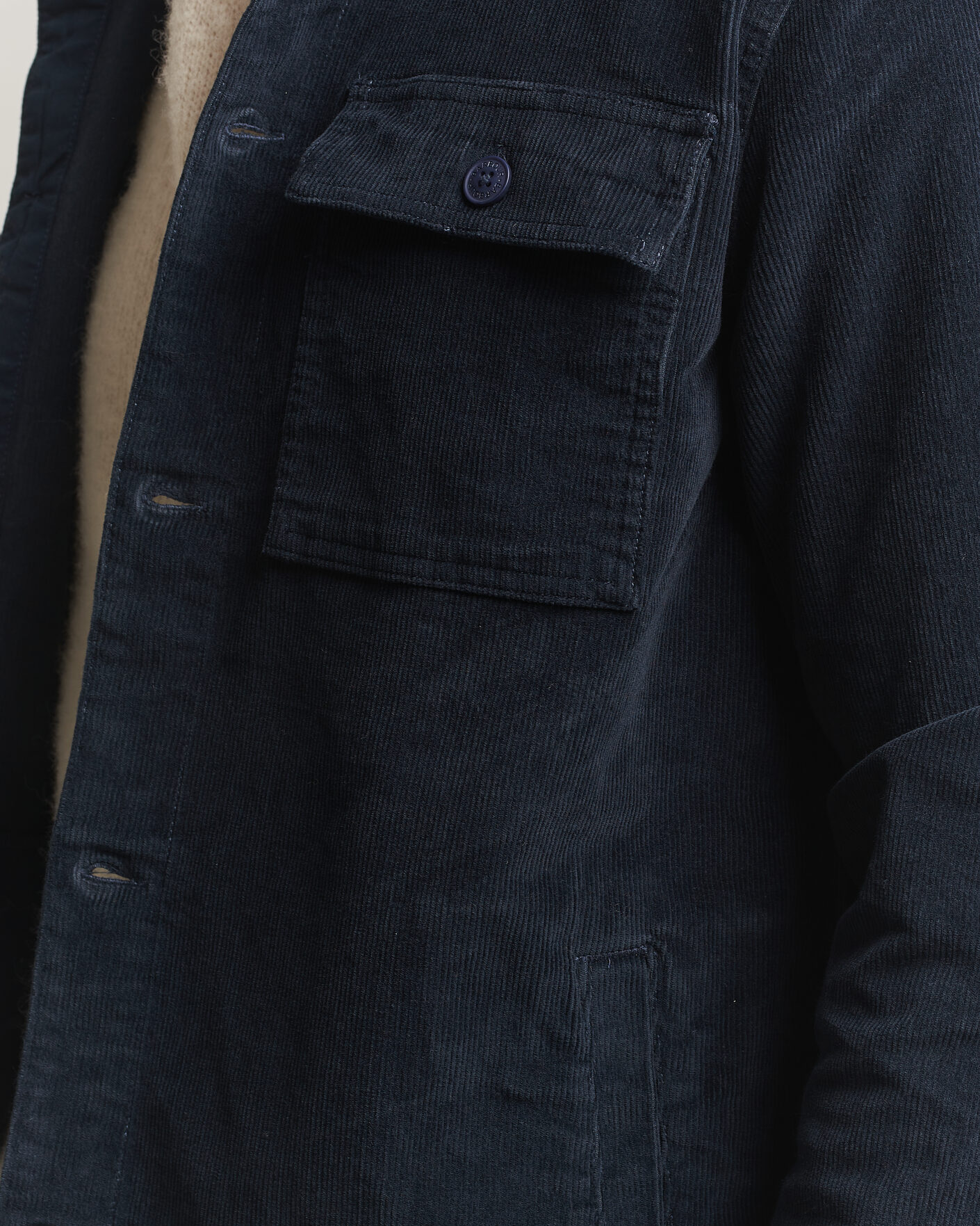 Mies | Kauluspaidat | Barbour Lifestyle | Tartan Trimed Cord Overshirt Navy