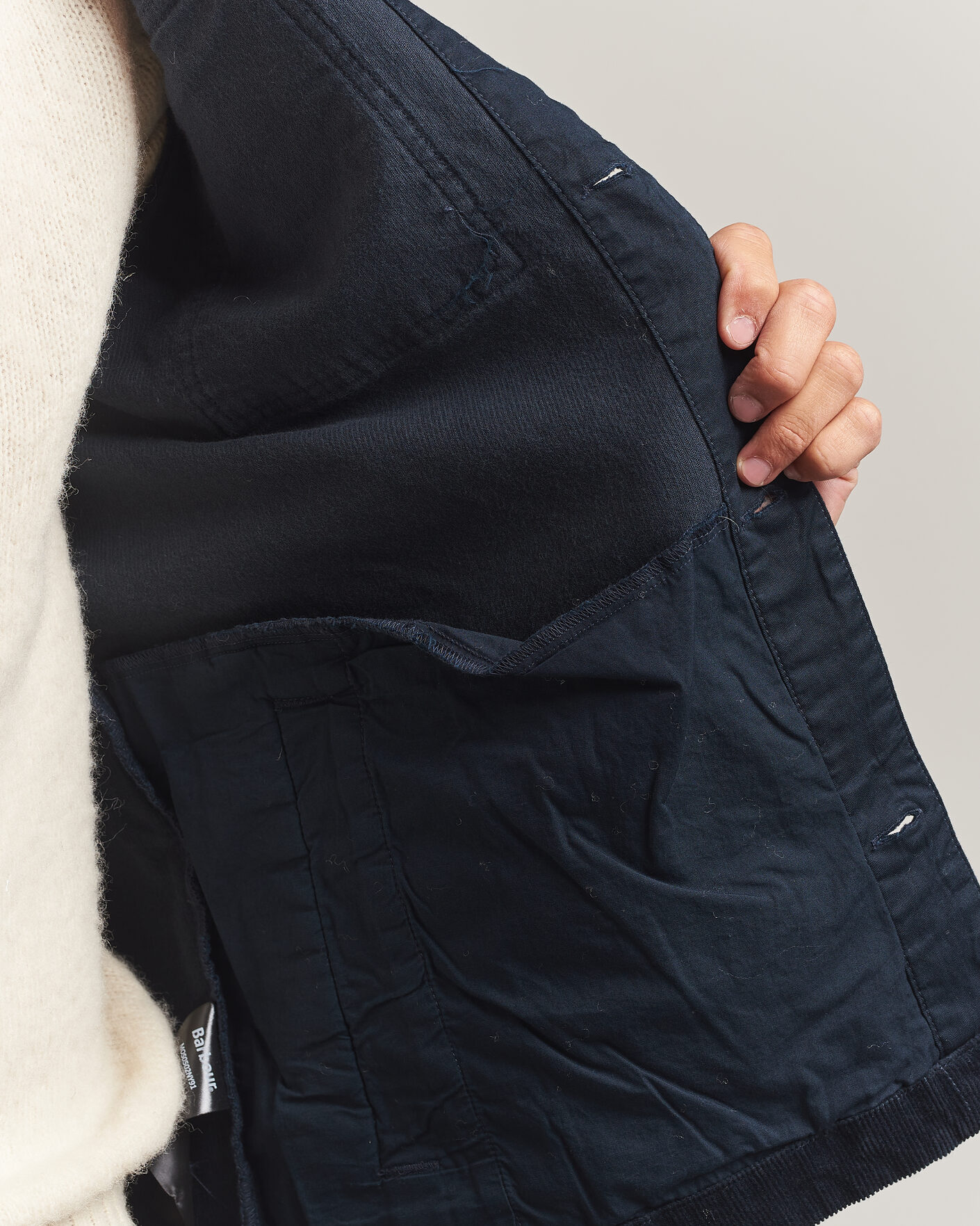 Mies | Kauluspaidat | Barbour Lifestyle | Tartan Trimed Cord Overshirt Navy