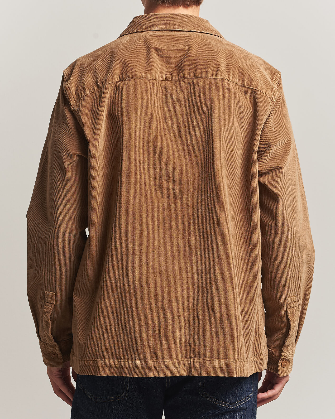 Mies | Kauluspaidat | Barbour Lifestyle | Tartan Trimed Cord Overshirt Sandstone