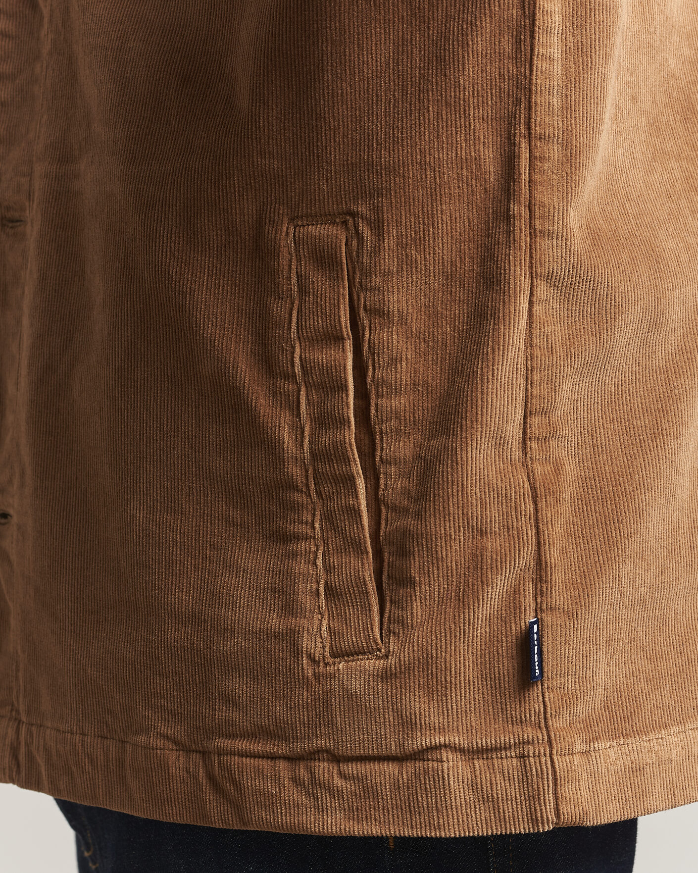 Mies | Kauluspaidat | Barbour Lifestyle | Tartan Trimed Cord Overshirt Sandstone
