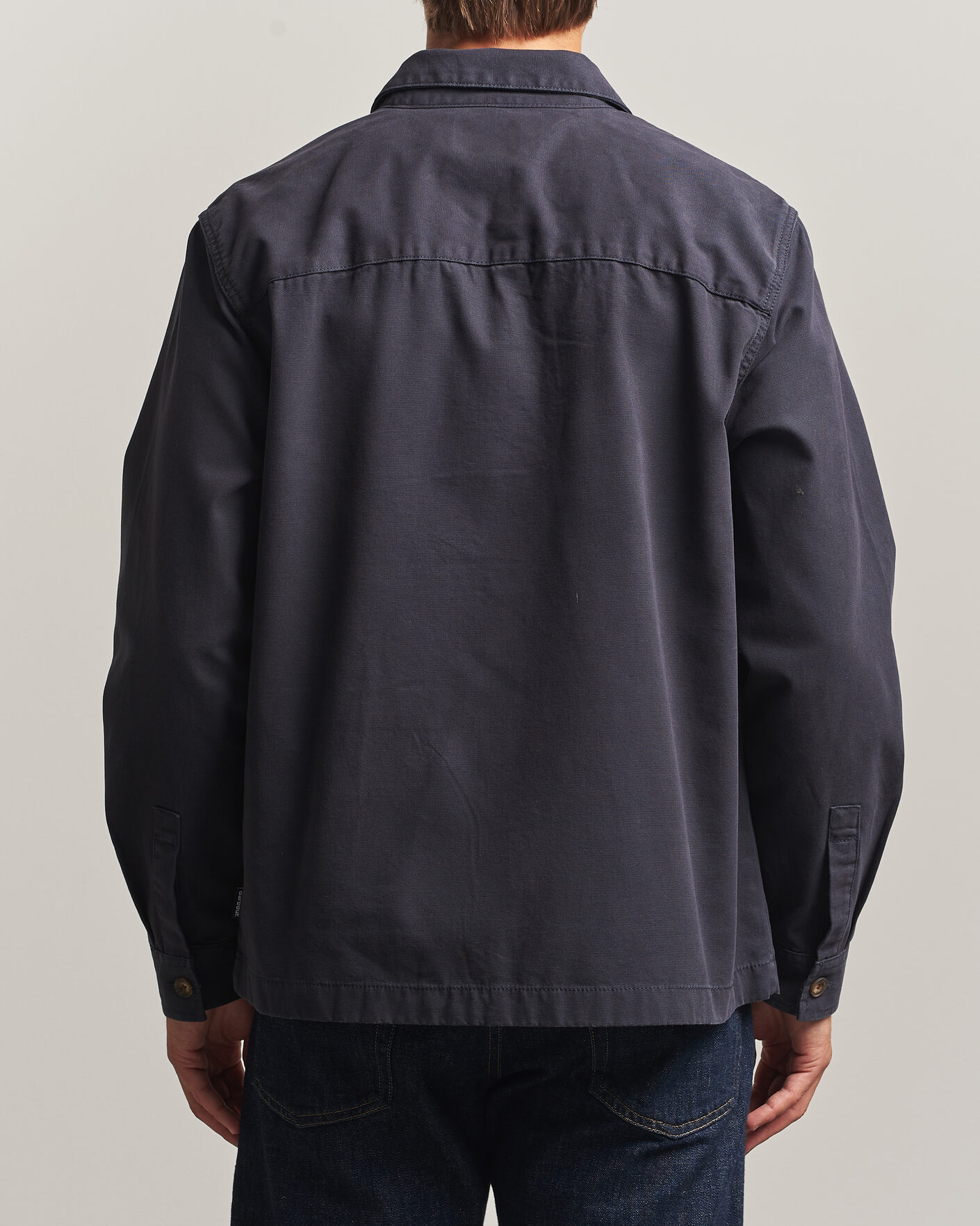 Mies | Kauluspaidat | Barbour Lifestyle | Tartan trimed Washed Overshirt Dark Navy