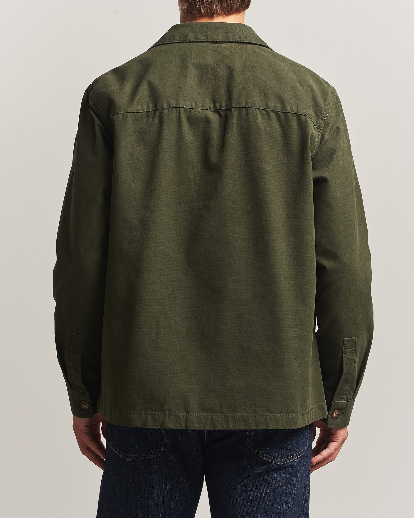 Mies | Kauluspaidat | Barbour Lifestyle | Tartan trimed Washed Overshirt Sage