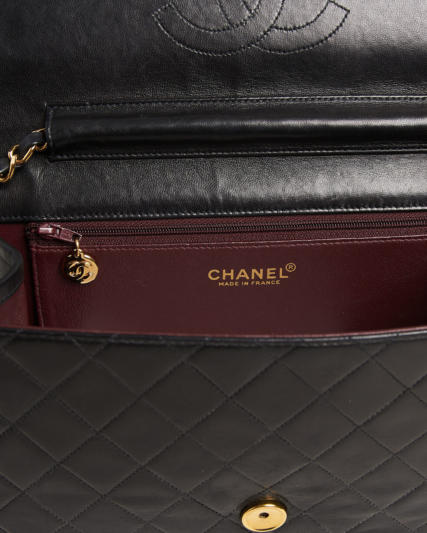 Mies | Pre-Owned & Vintage Bags | Chanel Pre-Owned | Single Flap Bag Black