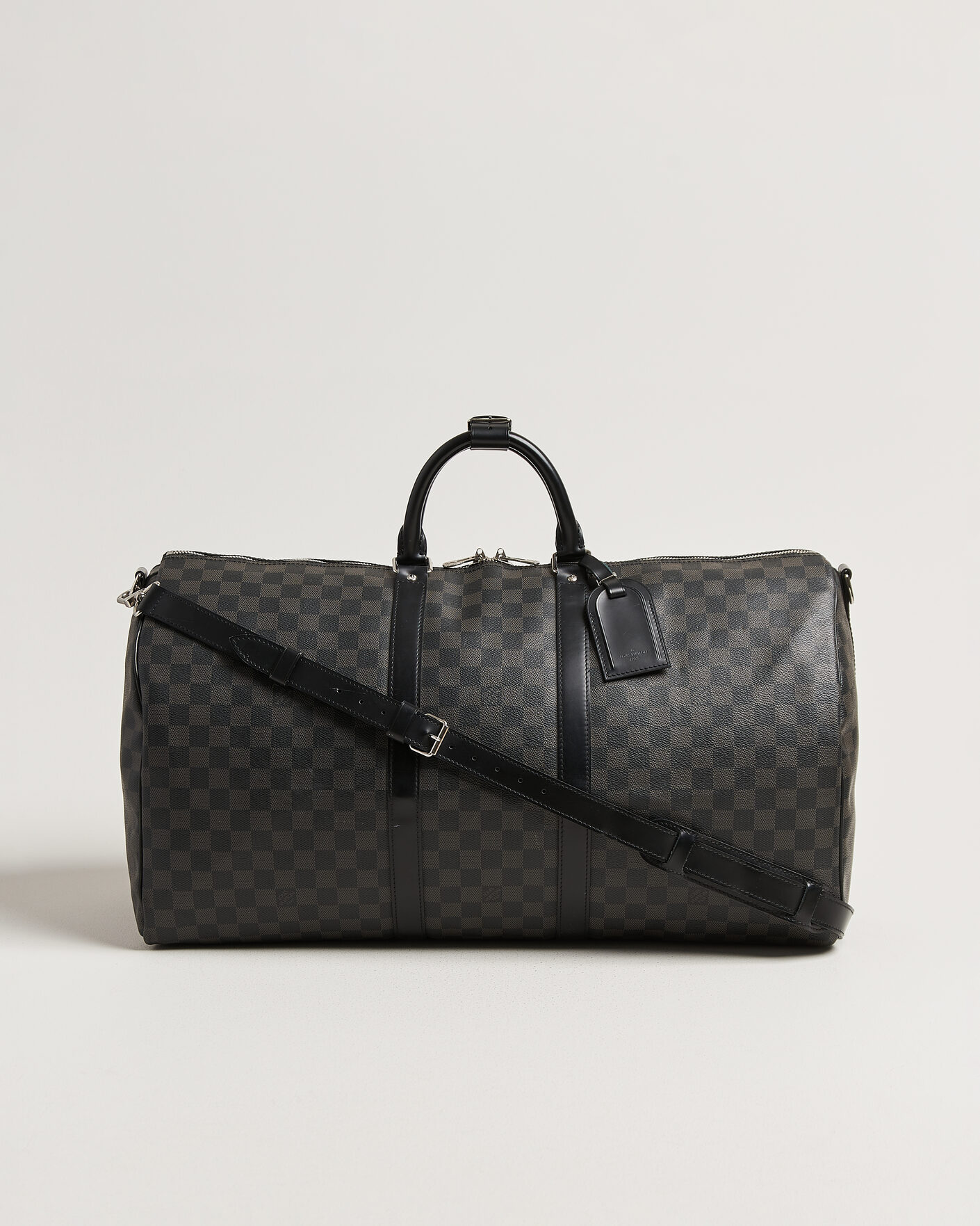 Mies | Pre-Owned & Vintage Bags | Louis Vuitton Pre-Owned | Keepall Bandouliére 55 Damier Graphite