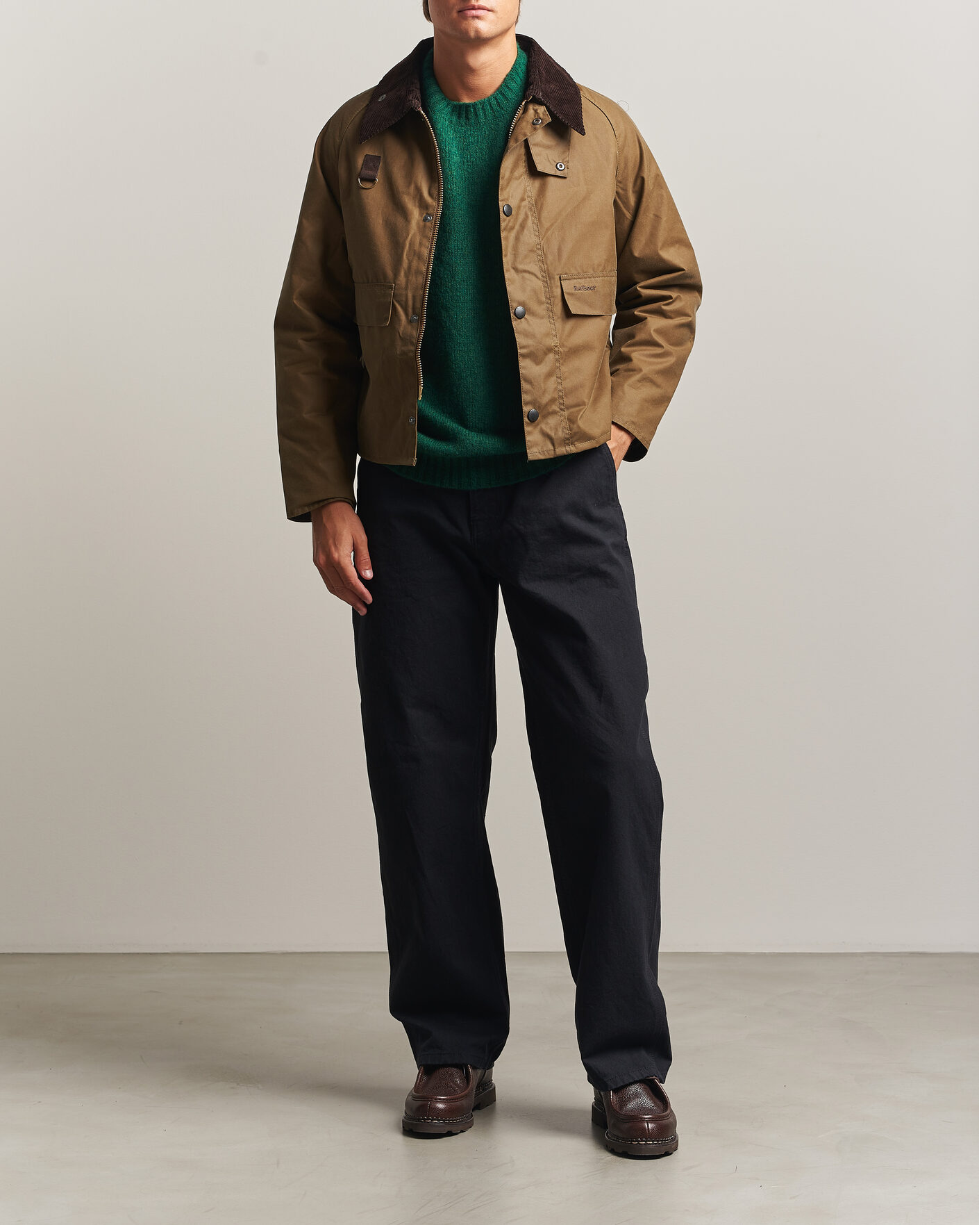 Mies | Takit | Barbour Heritage | Spey Wax Jacket Sand