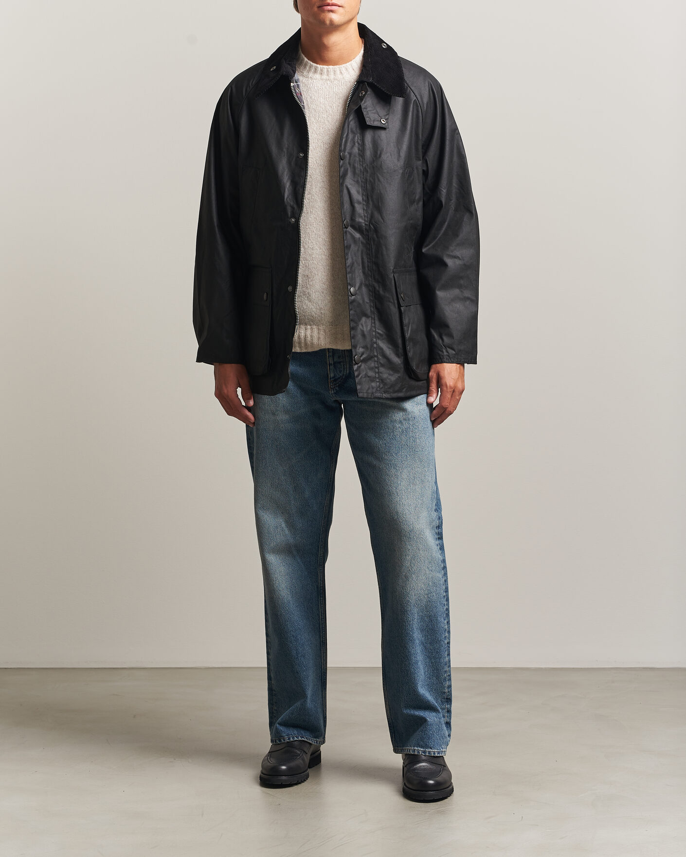 Mies | Takit | Barbour Heritage | Oversize Bedale Wax Jacket Black