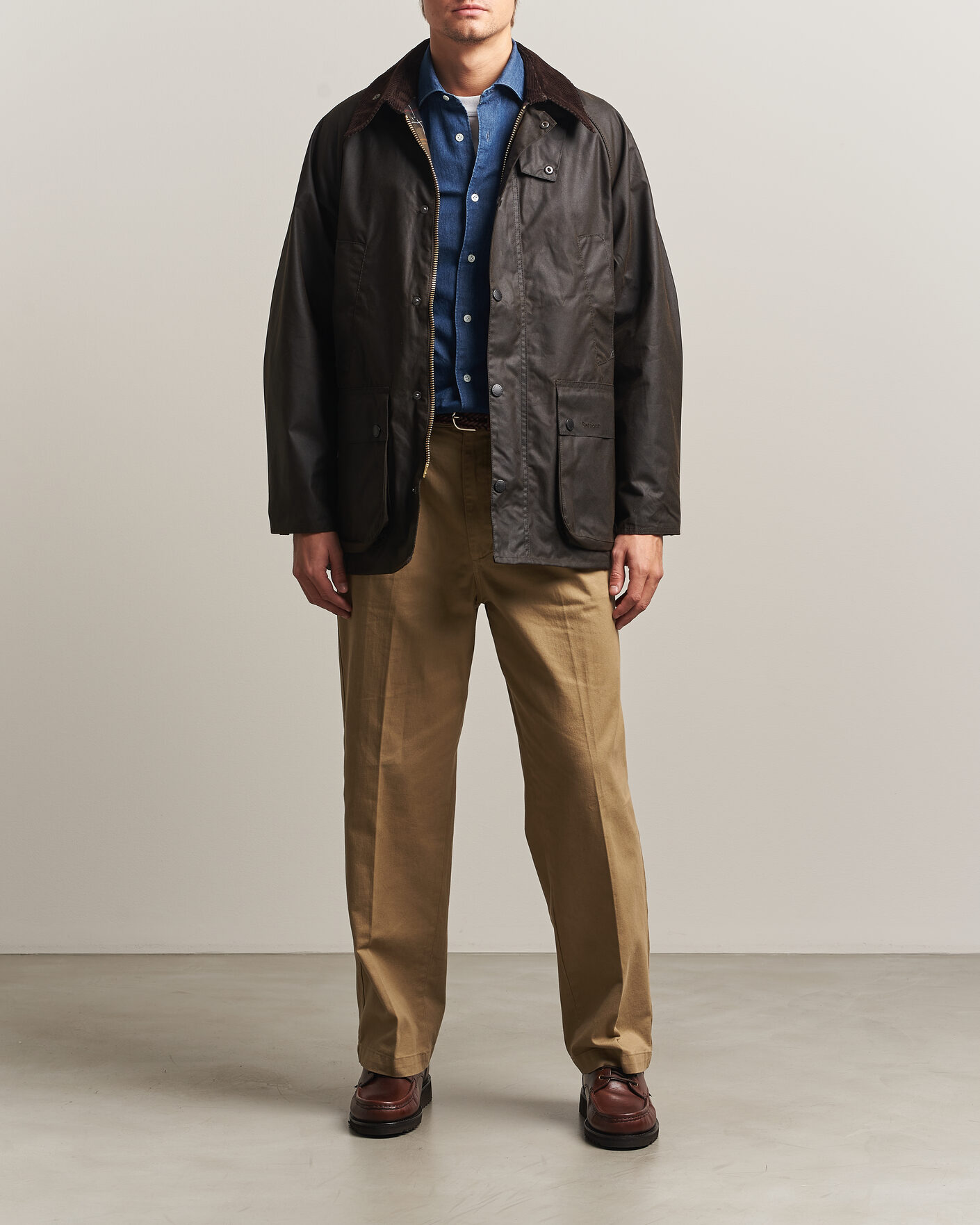 Mies | Takit | Barbour Heritage | Oversize Bedale Wax Jacket Dark Brown