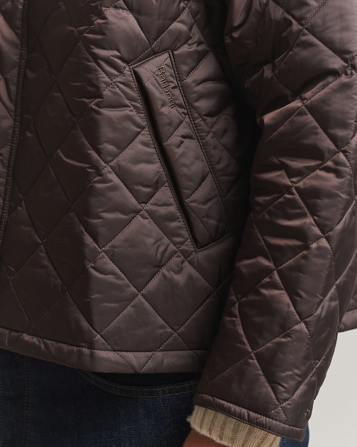 Mies | Takit | Barbour Heritage | Oversize Transport Quilted Jacket Dark Brown