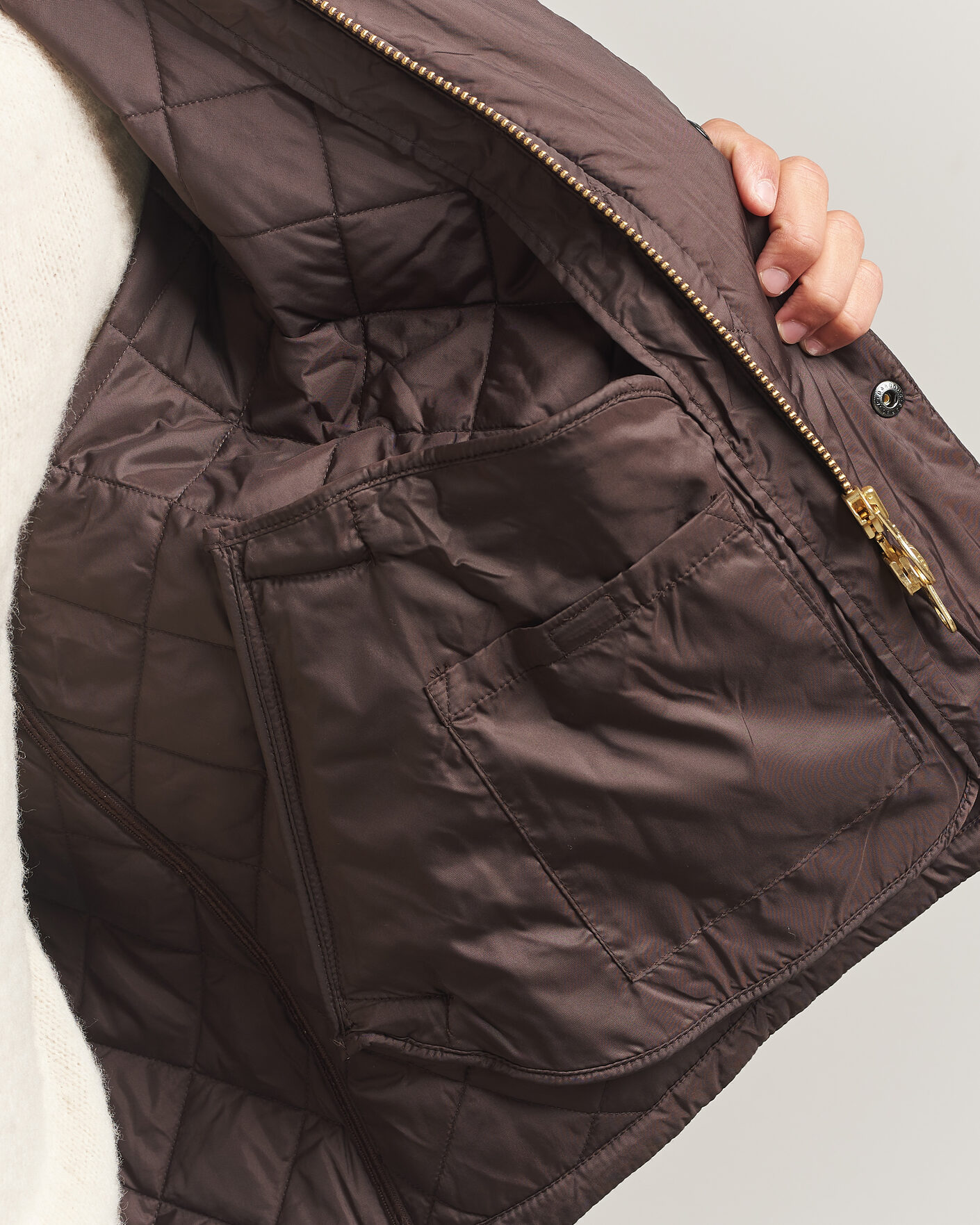 Mies | Takit | Barbour Heritage | Oversize Transport Quilted Jacket Dark Brown