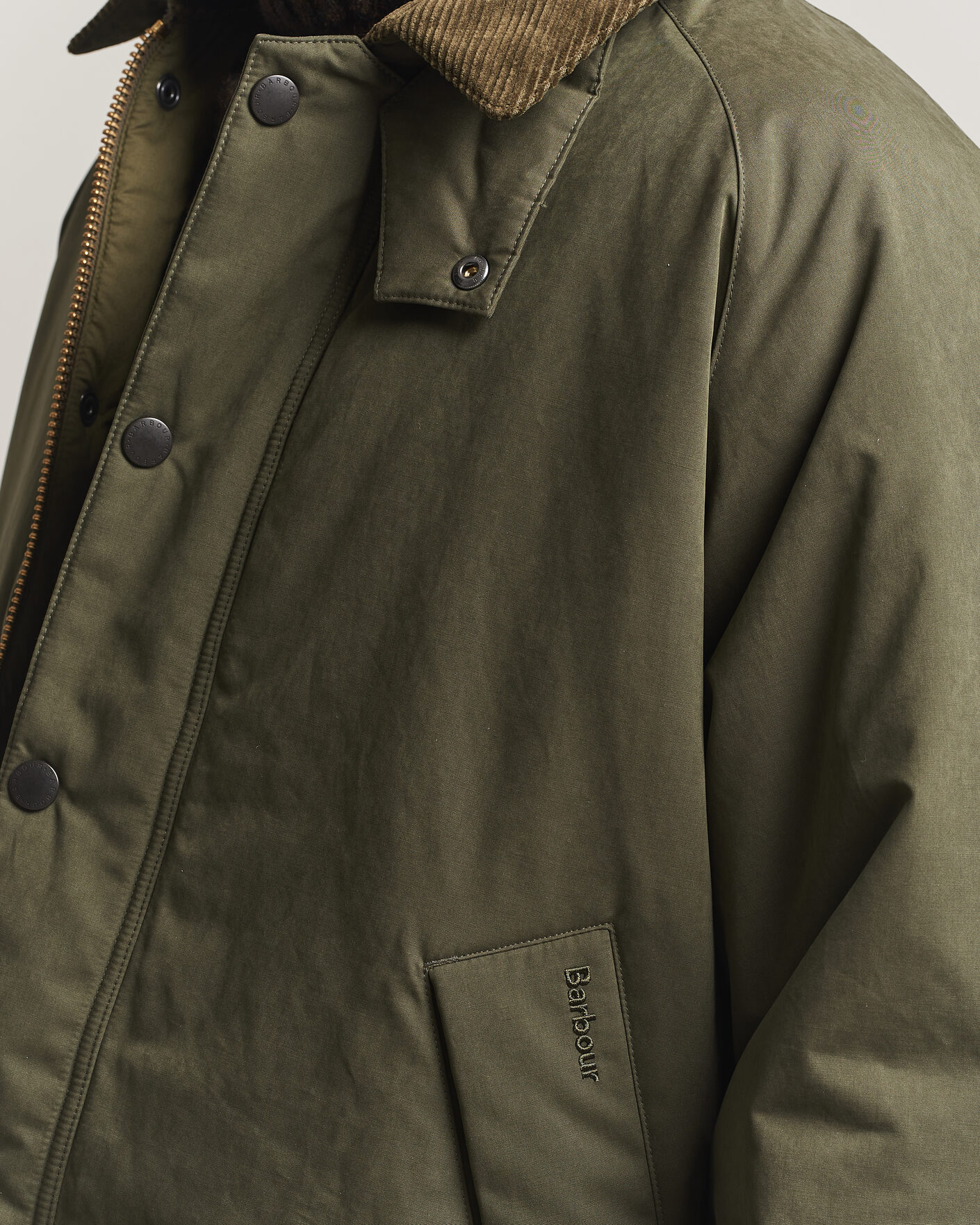 Mies | Takit | Barbour Heritage | Padded Rollback Transport Jacket Olive