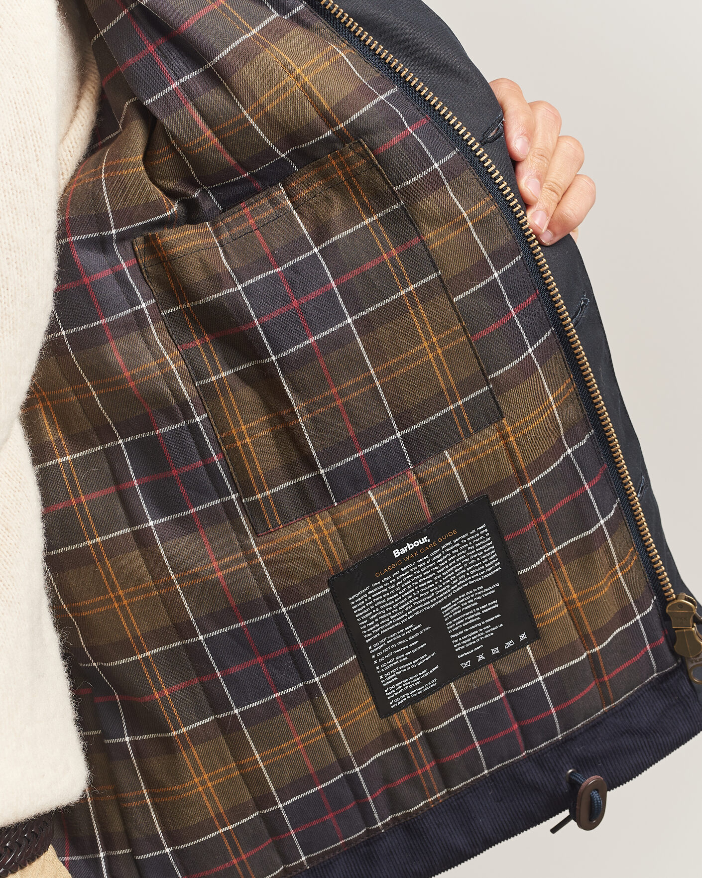 Mies | Takit | Barbour Heritage | Macklow Wax Jacket Navy