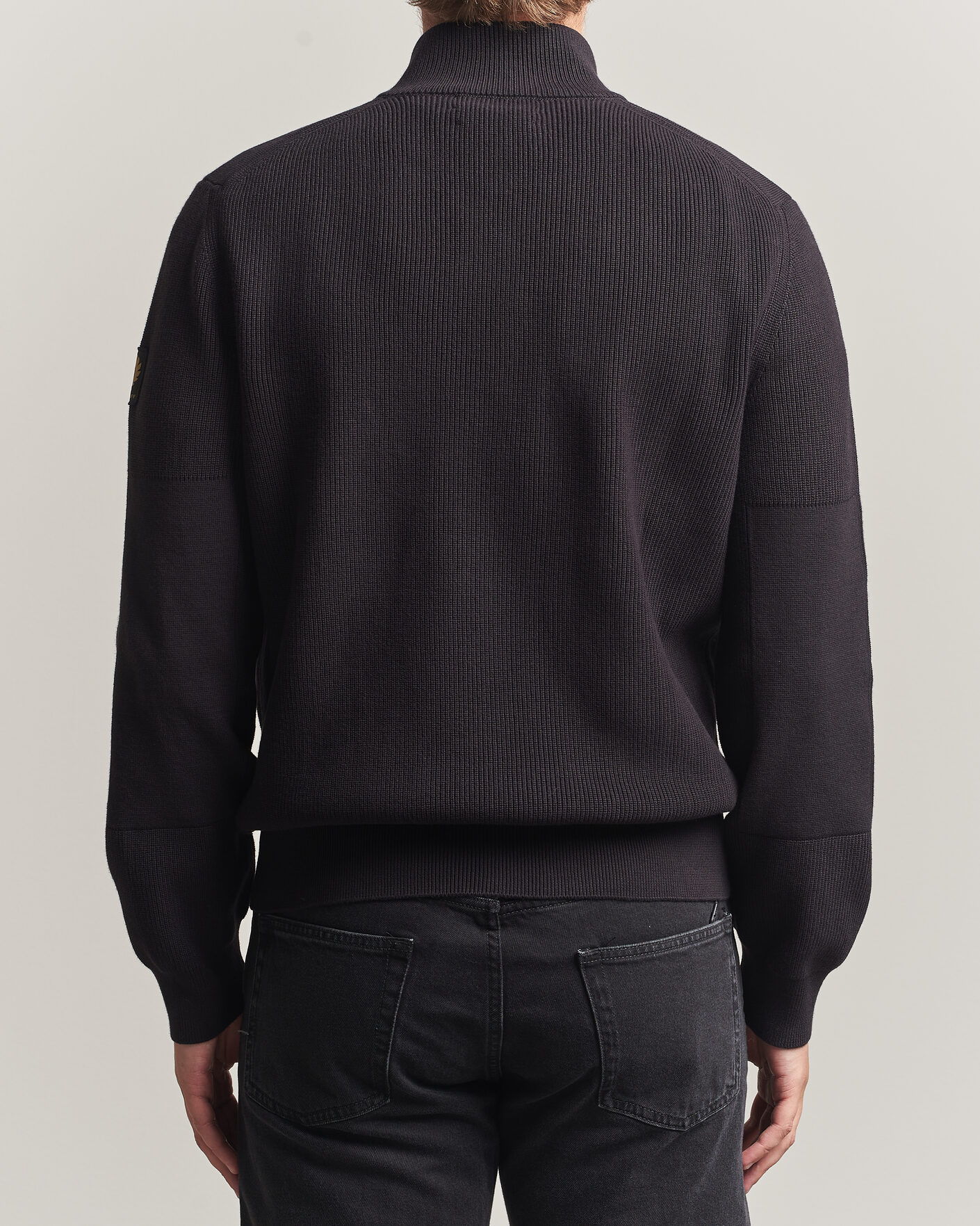 Mies | Puserot | Belstaff | Commander Knitted Full Zip Black