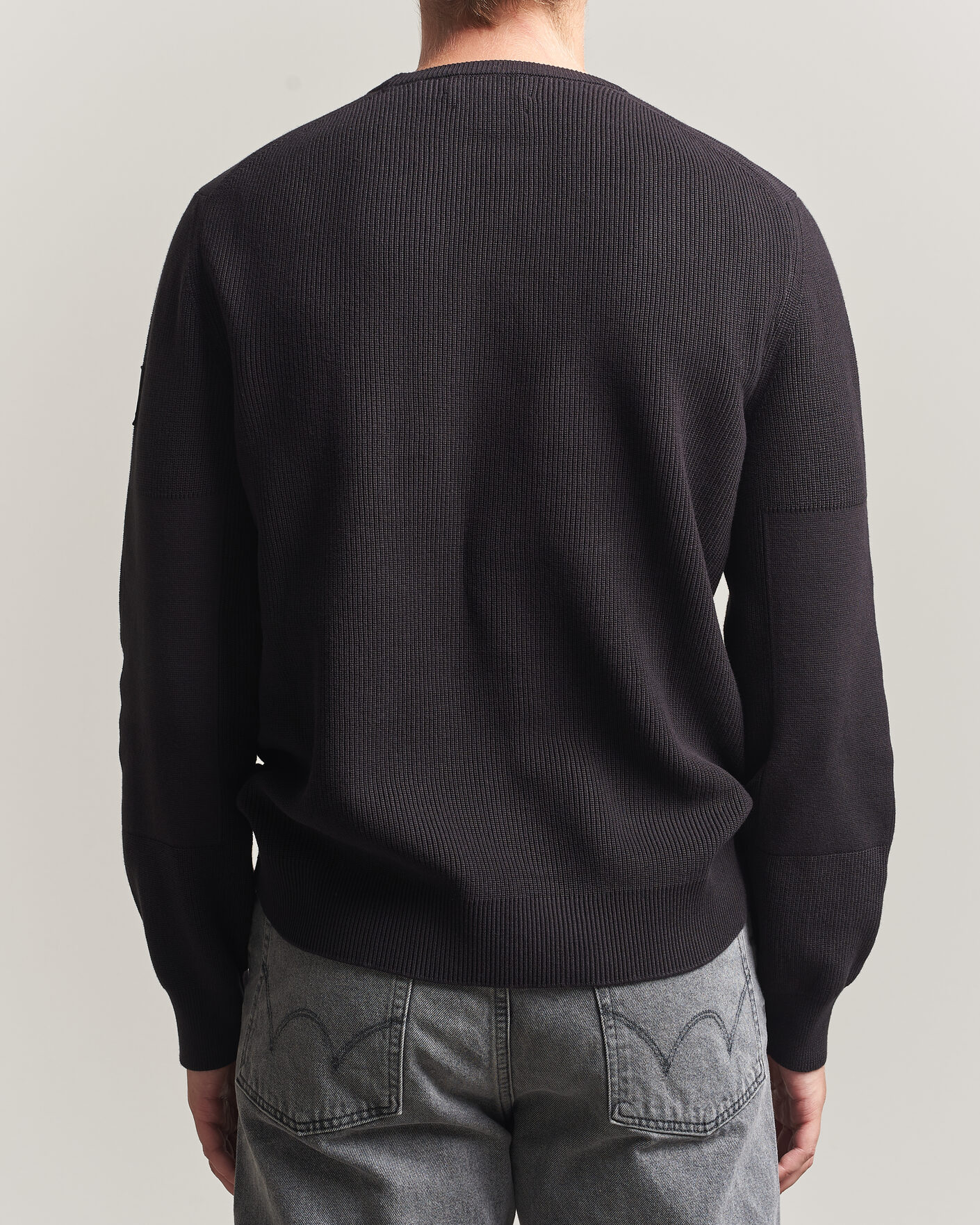 Mies | Puserot | Belstaff | Commander Knitted Crew Neck Black