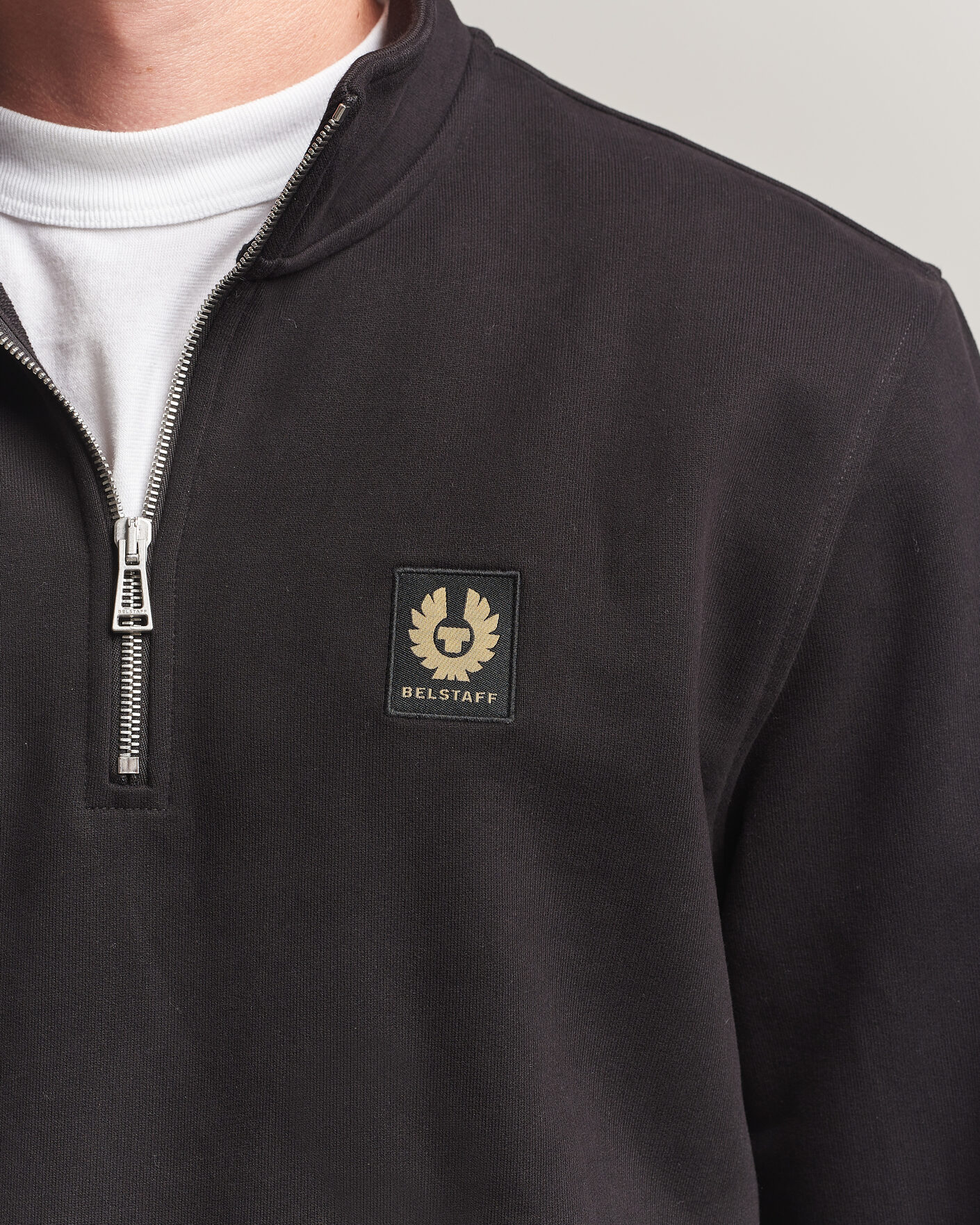 Mies | Puserot | Belstaff | Signature Half Zip Sweatshirt Black