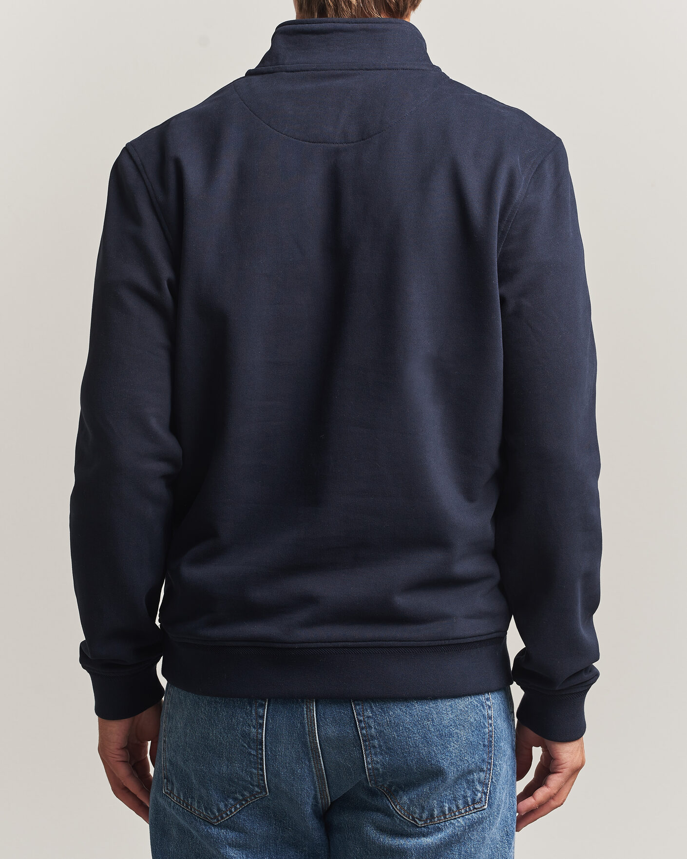 Mies | Puserot | Belstaff | Signature Half Zip Sweatshirt Dark Ink
