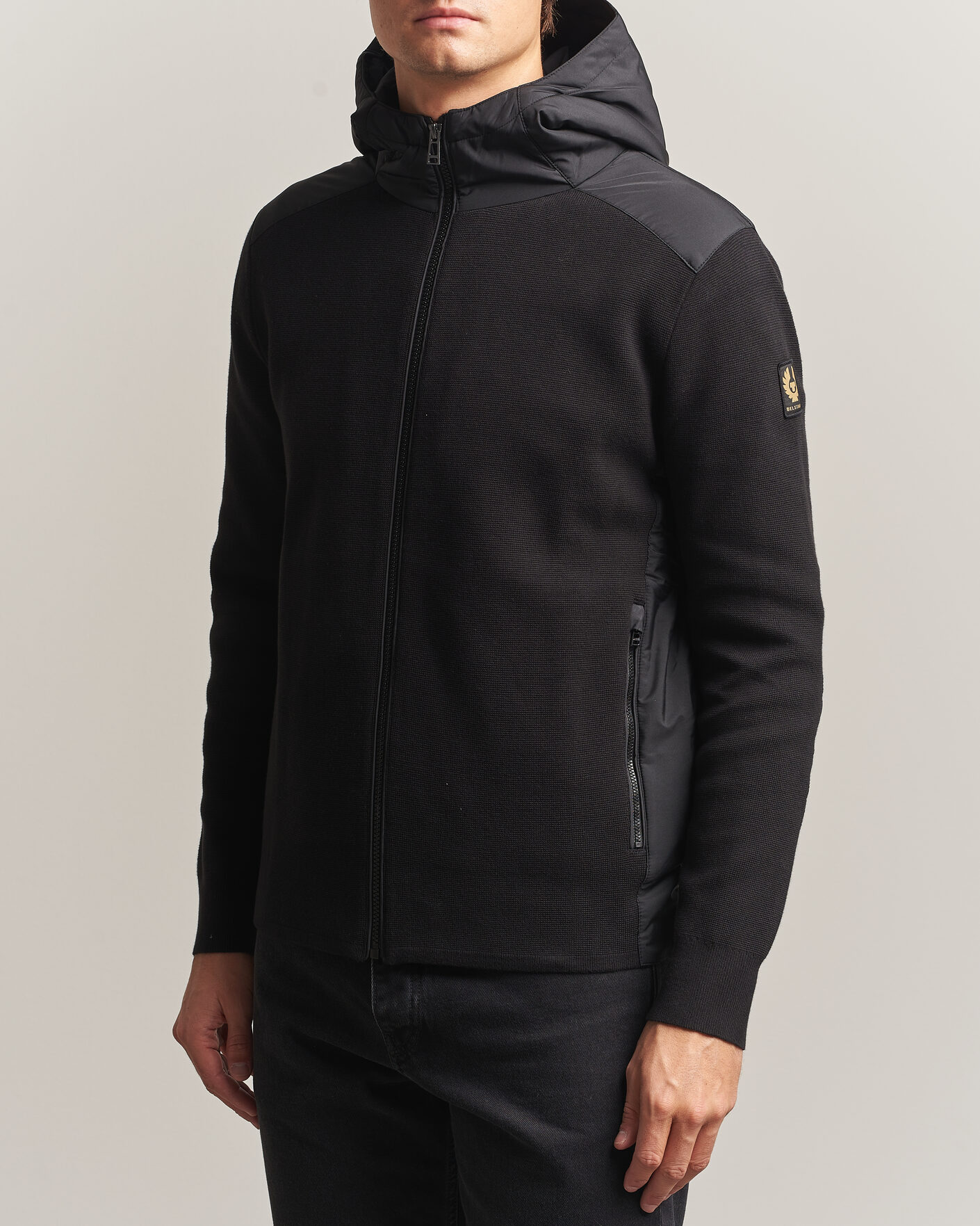 Mies | Takit | Belstaff | Console Hooded Hybrid Jacket Black
