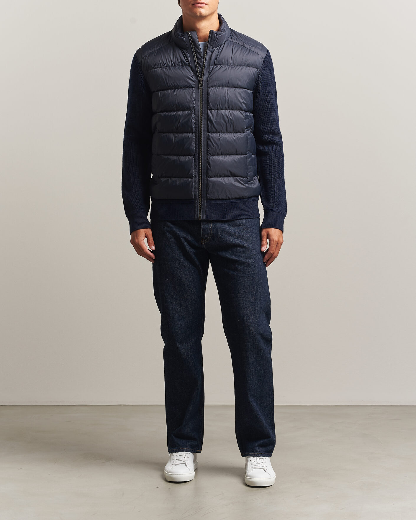 Mies | Takit | Belstaff | Compound Hybrid Jacket Dark Ink