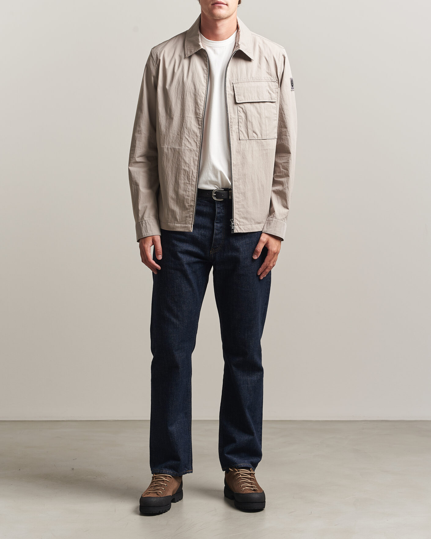 Mies | Kauluspaidat | Belstaff | Cargo Overshirt Concrete