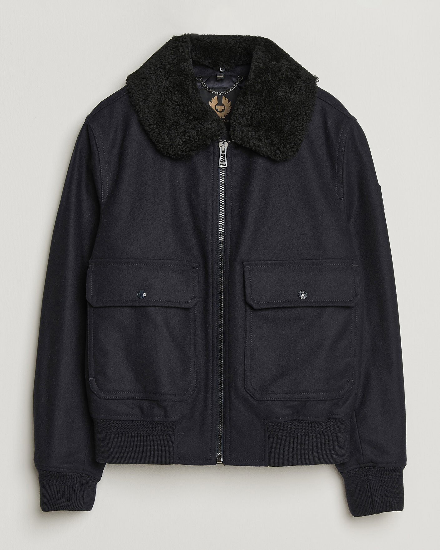 Mies | Takit | Belstaff | Welder Wool Bomber Jacket Dark Ink