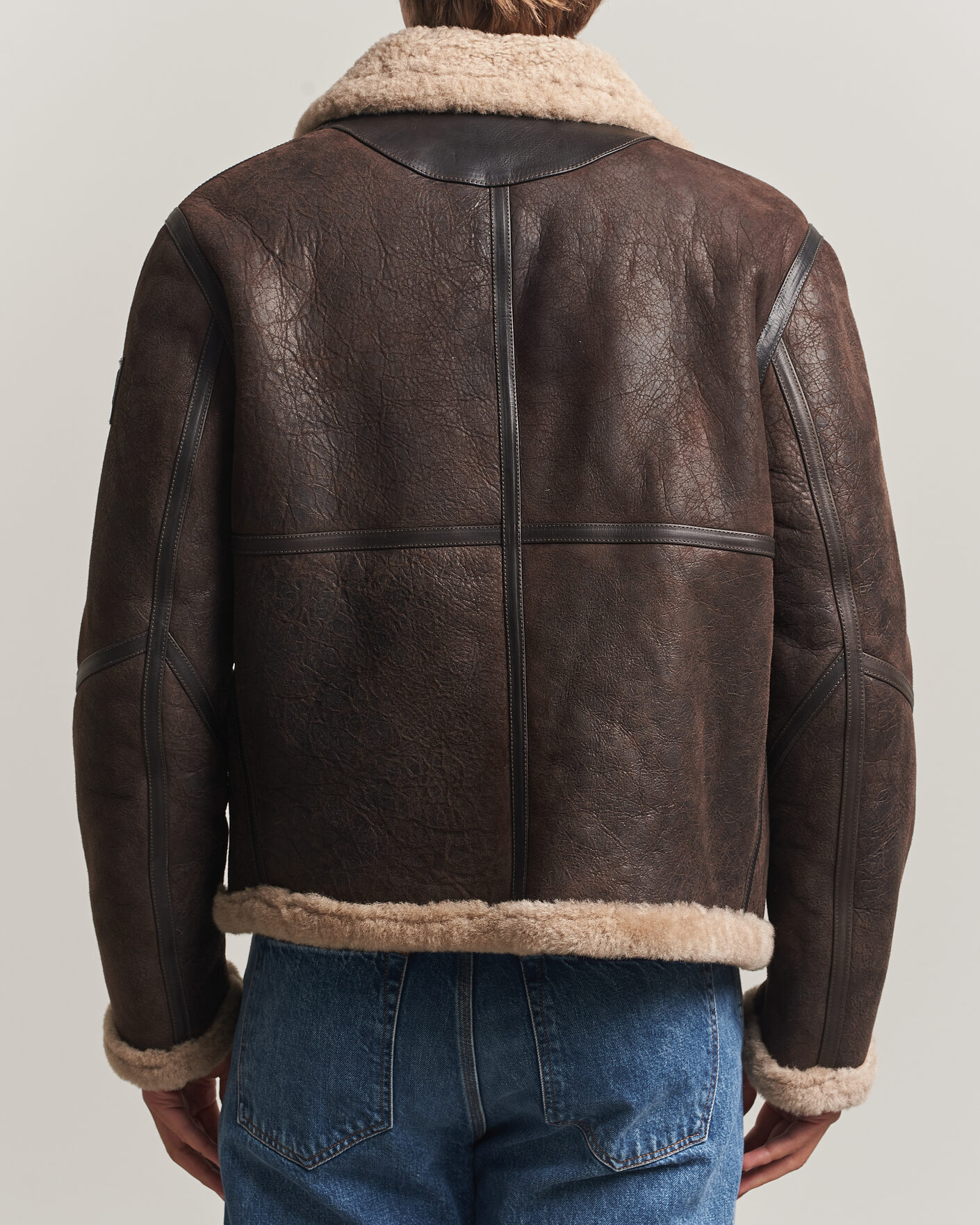 Mies | Takit | Belstaff | Winterbrook Shearling Jacket Dark Brown