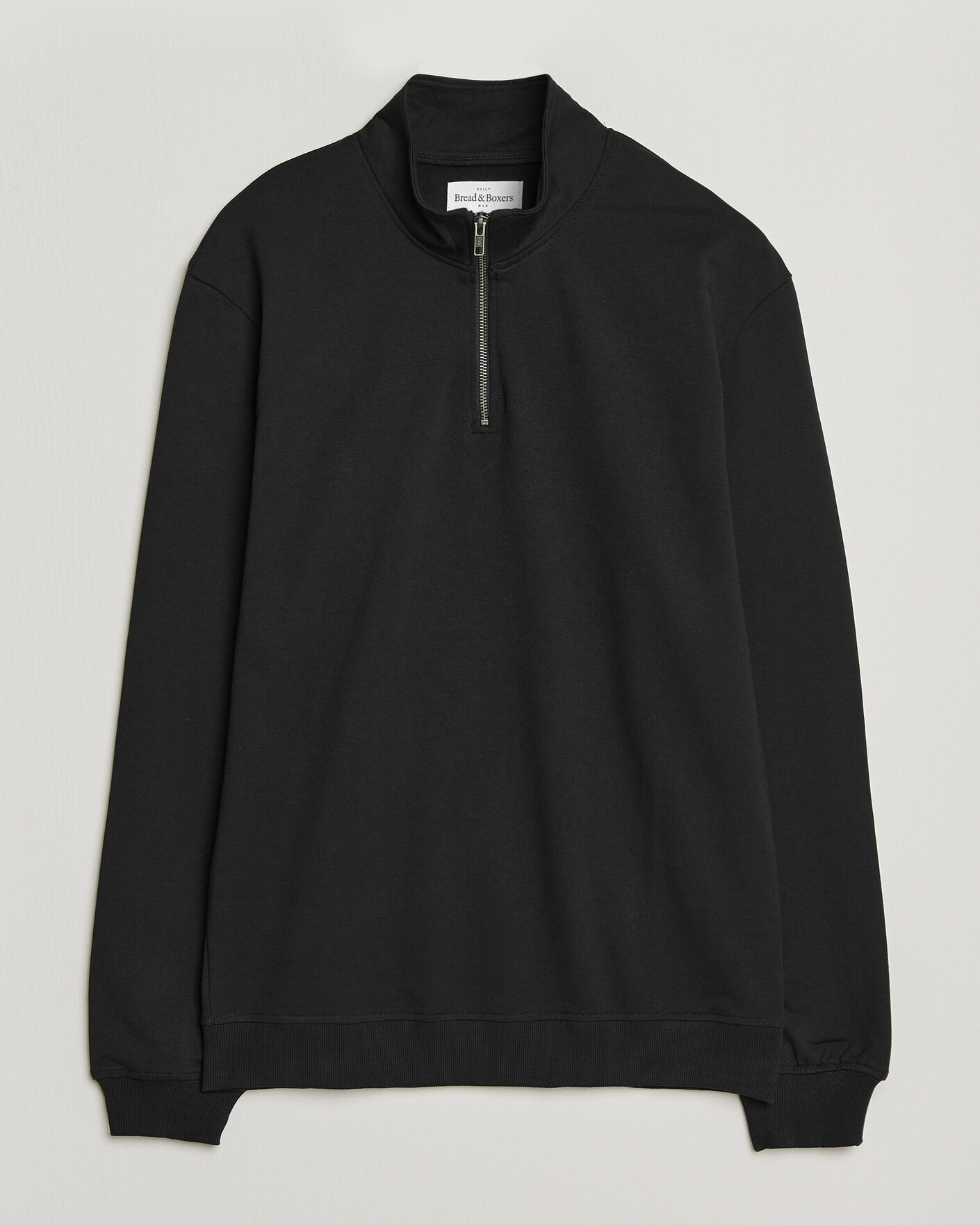 Mies | Puserot | Bread & Boxers | Loungewear Half Zip Black