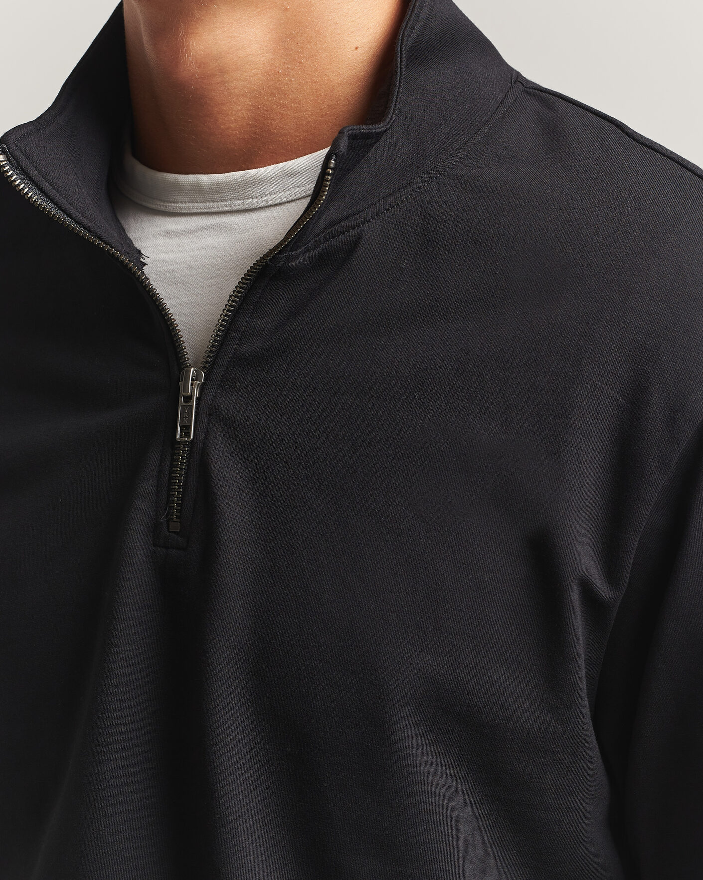 Mies | Puserot | Bread & Boxers | Loungewear Half Zip Black