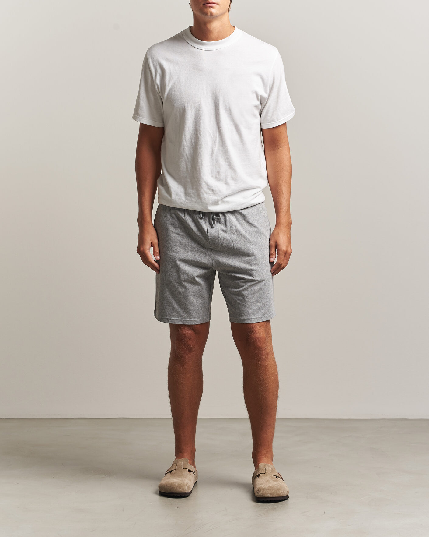 Mies | Shortsit | Bread & Boxers | Pyjama Shorts Grey Melange